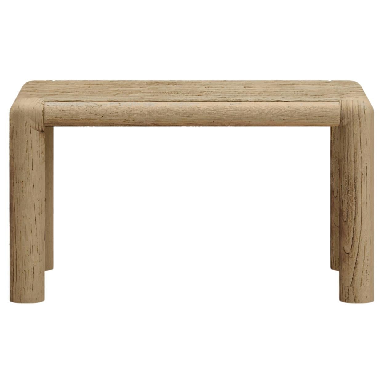 Caleo-Natural Teak Wood Decorative Medium Low Coffee Table by SNOC