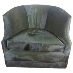 Calf Hair Club Chair