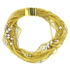 Calgaro 18 Karat Gold Mesh Bracelet