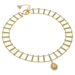 Cali Dreamin' Necklace: 3.14ct Fancy Yellow Diamond in 18k Gold