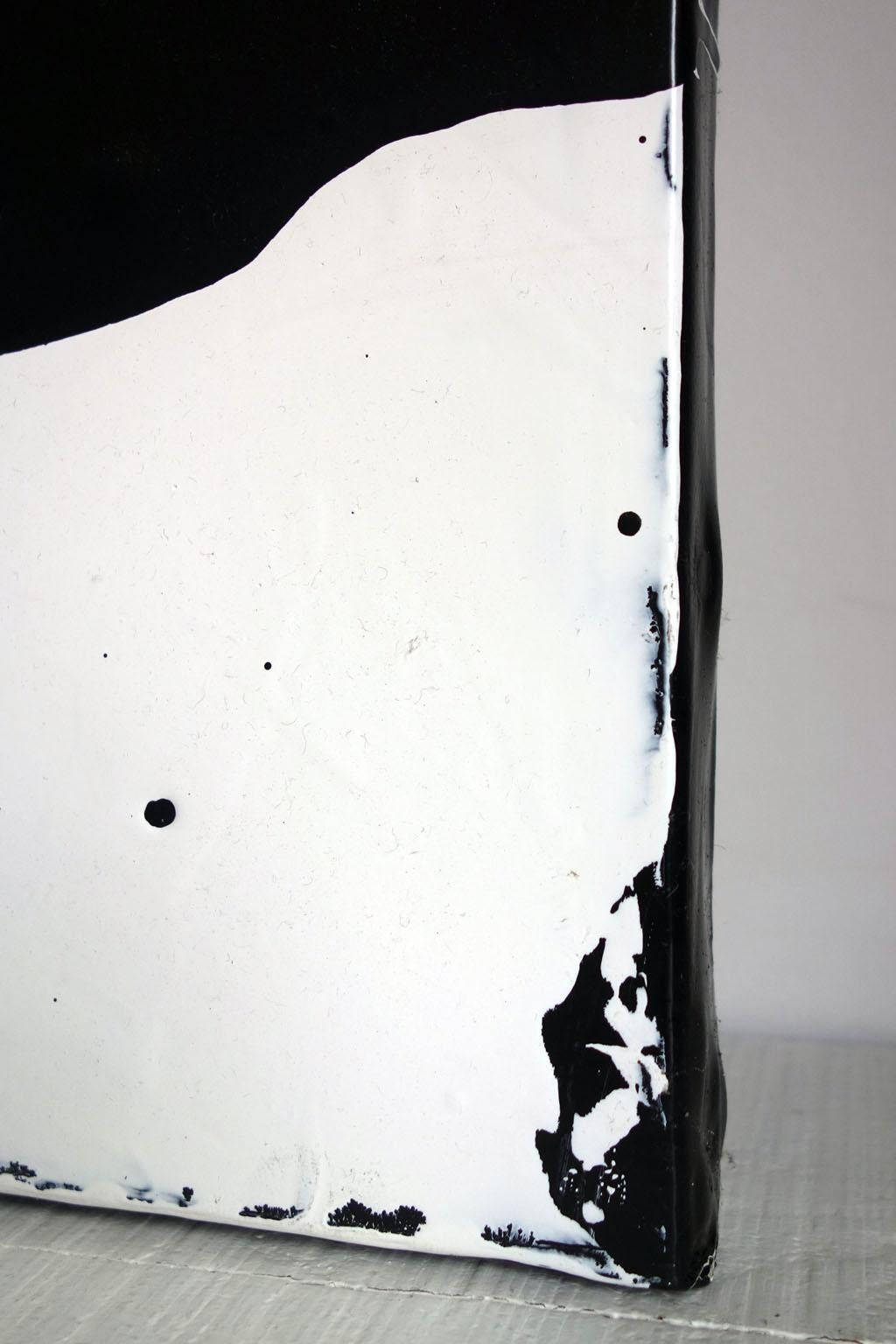 ABSTRACT Forme Texture Black White Artista francese contemporaneo Cali Rezo in vendita 1