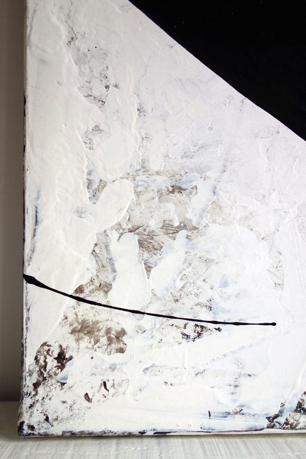 ABSTRACT Forme Texture Black White Artista francese contemporaneo Cali Rezo in vendita 1