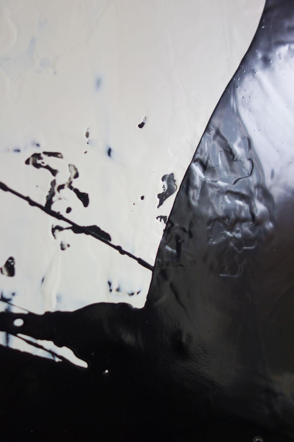 ABSTRACT Forme Texture Black White Artista francese contemporaneo Cali Rezo in vendita 2