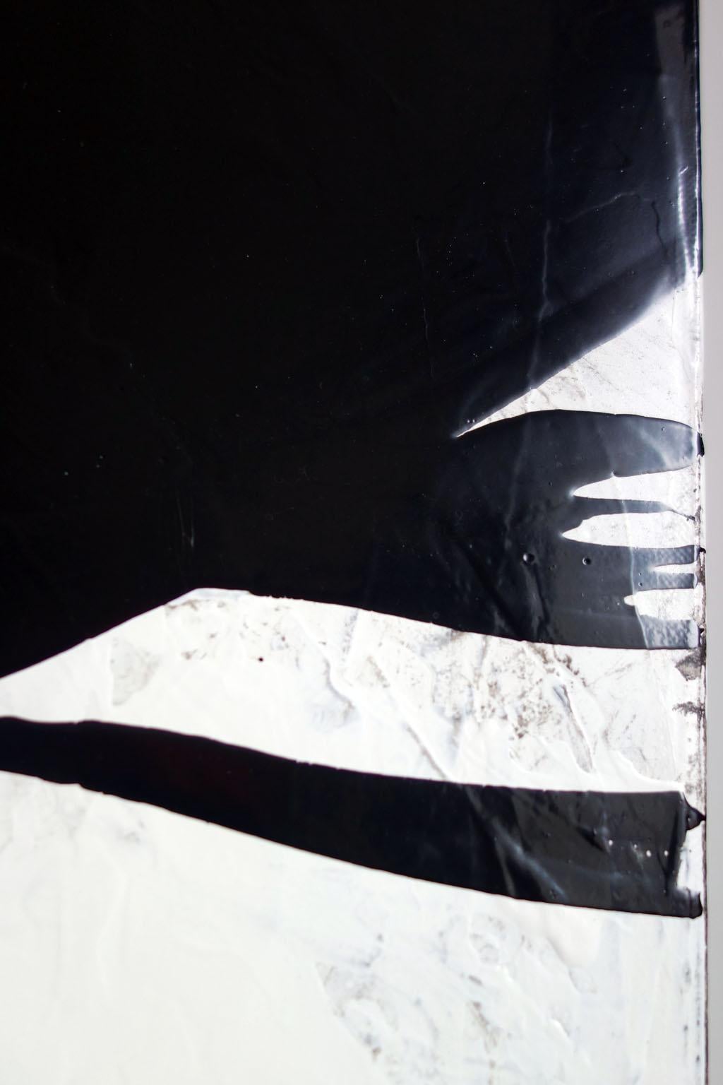ABSTRACT Forme Texture Black White Artista francese contemporaneo Cali Rezo in vendita 2