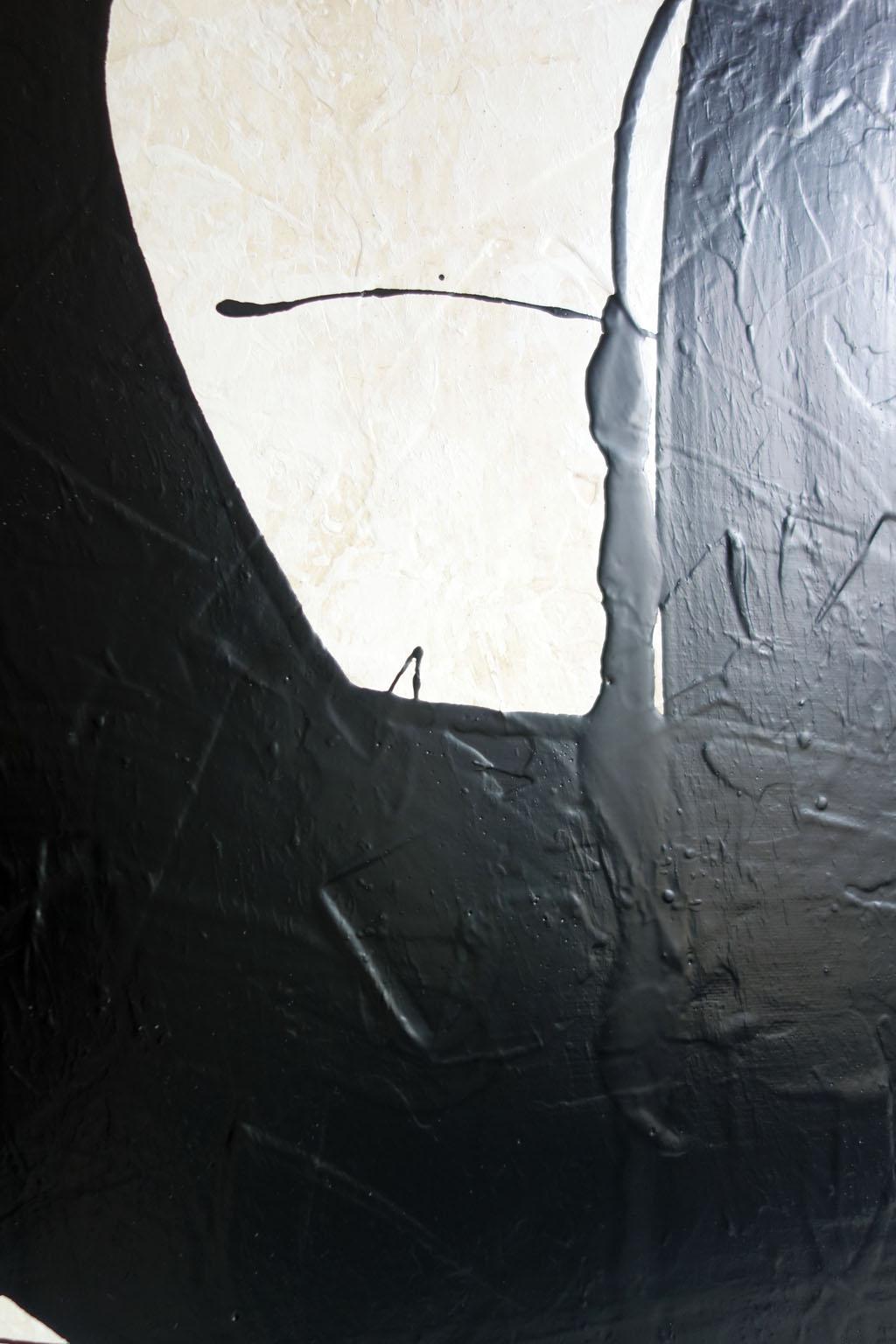 ABSTRACT Forme Texture Black White Artista francese contemporaneo Cali Rezo in vendita 2