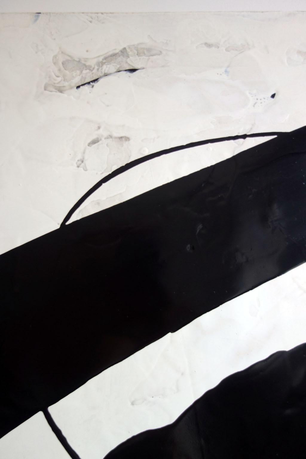 ABSTRACT Forme Texture Black White Artista francese contemporaneo Cali Rezo in vendita 3
