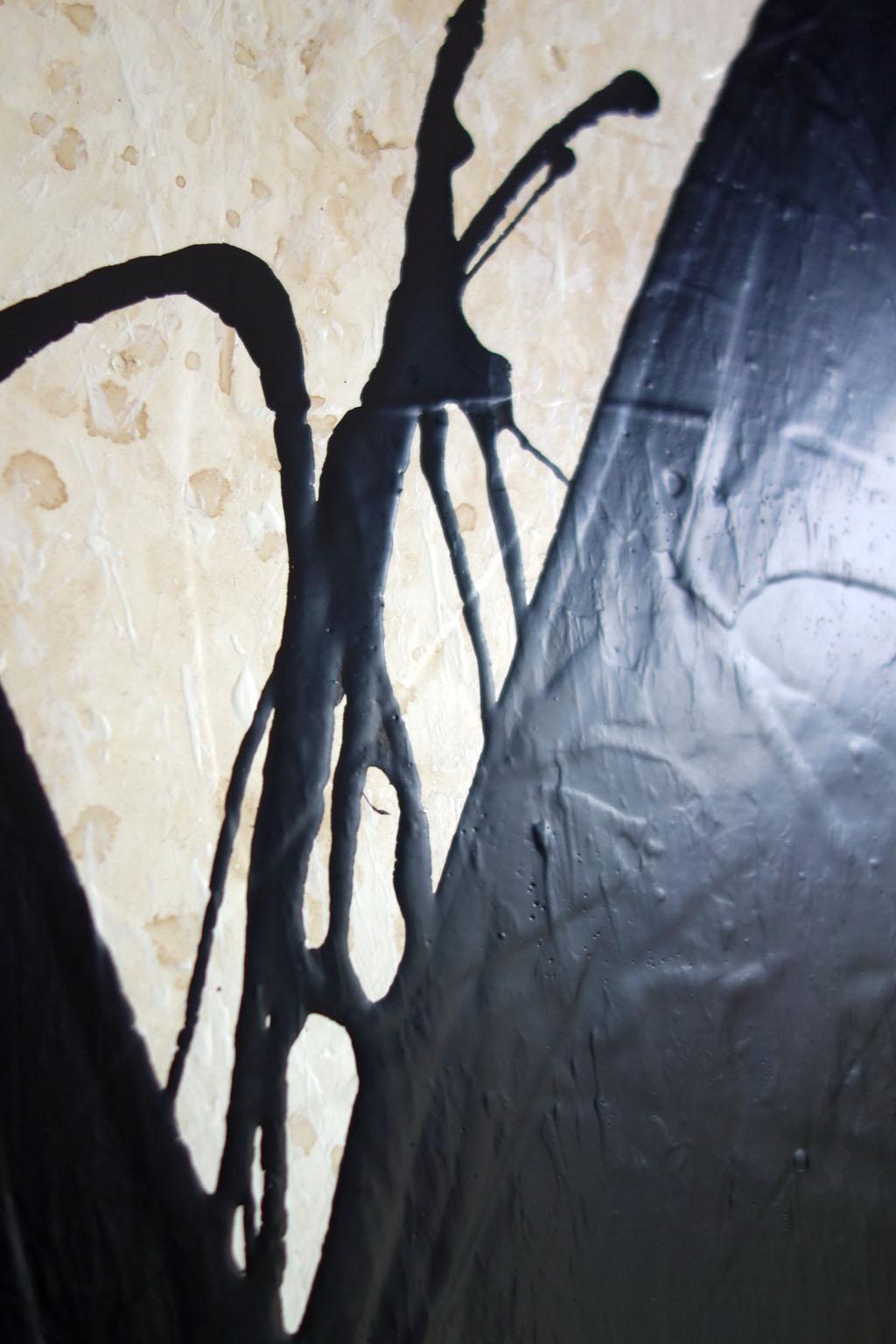 ABSTRACT Forme Texture Black White Artista francese contemporaneo Cali Rezo in vendita 3