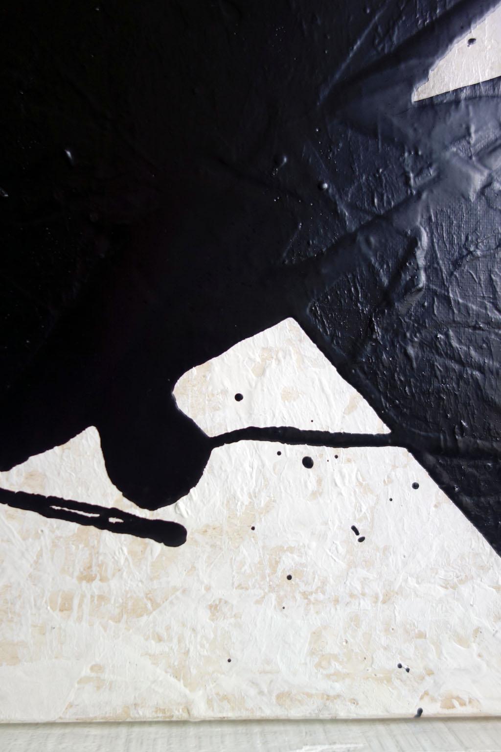 ABSTRACT Forme Texture Black White Artista francese contemporaneo Cali Rezo in vendita 3