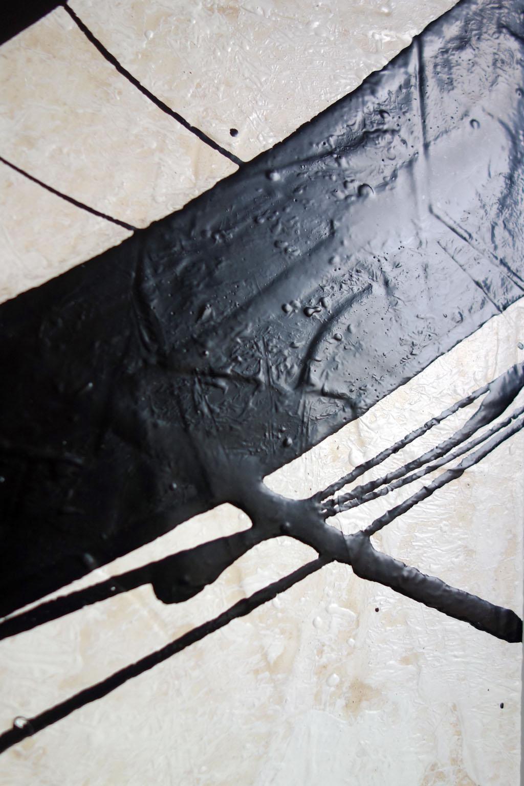 ABSTRACT Forme Texture Black White Artista francese contemporaneo Cali Rezo in vendita 3