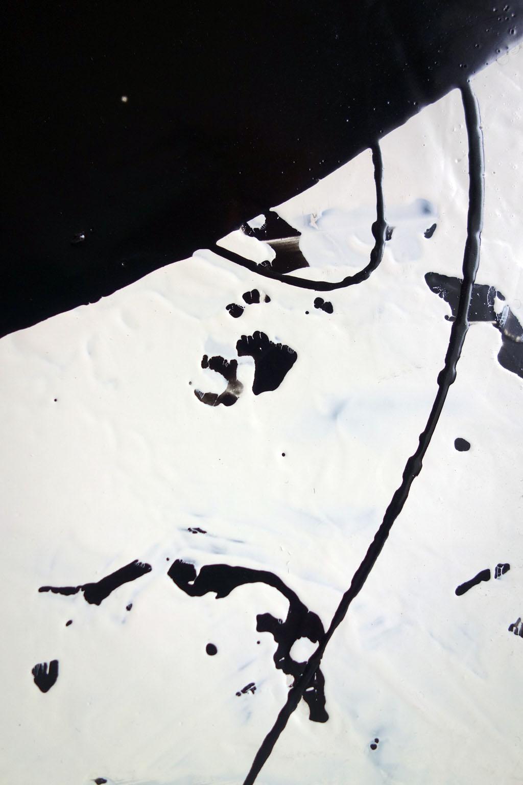 ABSTRACT Forme Texture Black White Artista francese contemporaneo Cali Rezo in vendita 4