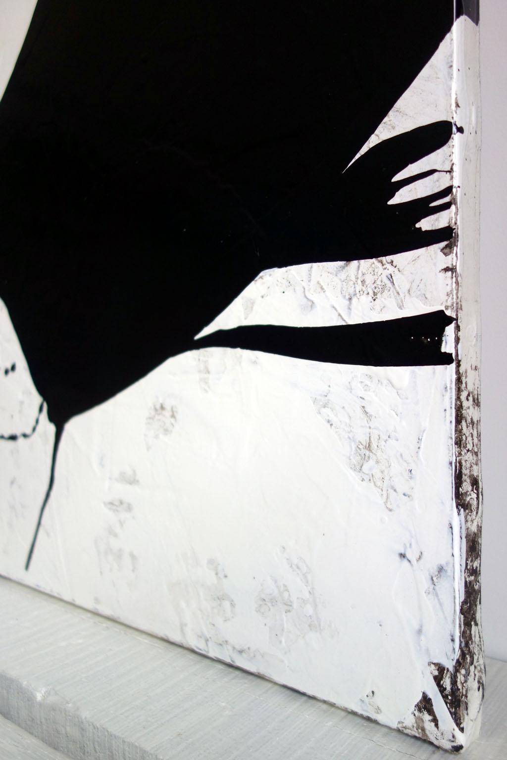 ABSTRACT Forme Texture Black White Artista francese contemporaneo Cali Rezo in vendita 4