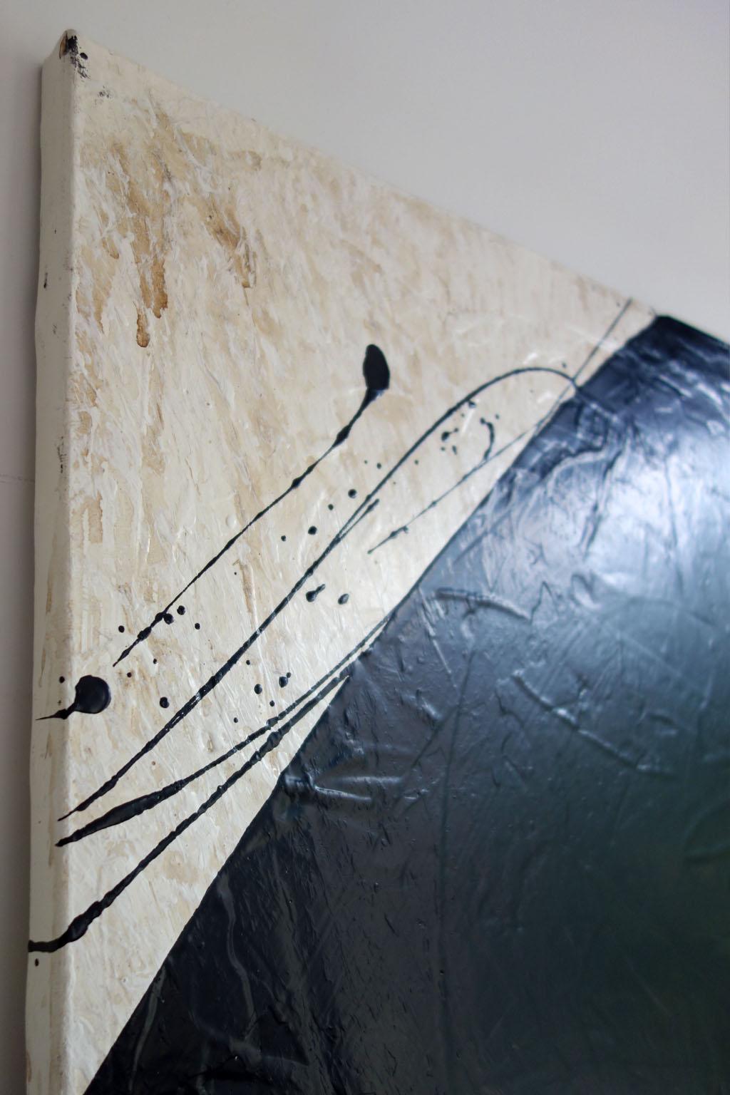 ABSTRACT Forme Texture Black White Artista francese contemporaneo Cali Rezo in vendita 4