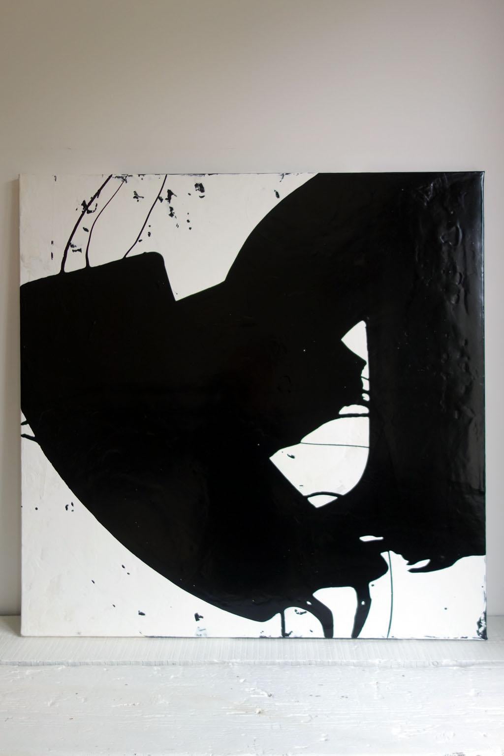 ABSTRACT Forme Texture Black White Artista francese contemporaneo Cali Rezo in vendita 6