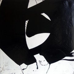 ABSTRACT Forme Texture Black White Artista francese contemporaneo Cali Rezo