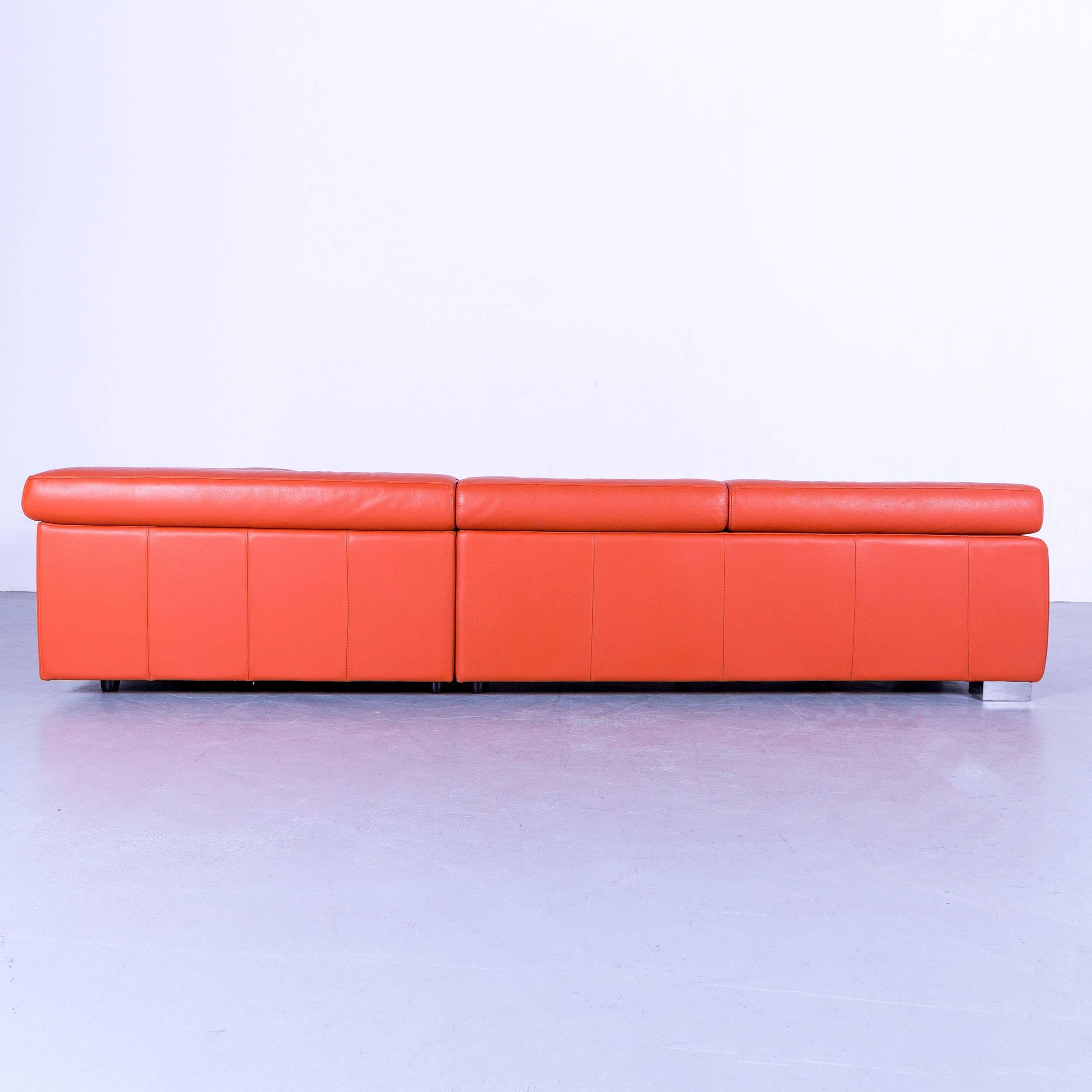 Calia Italia Eck-Sofa aus Leder mit elektrischer Funktion 8