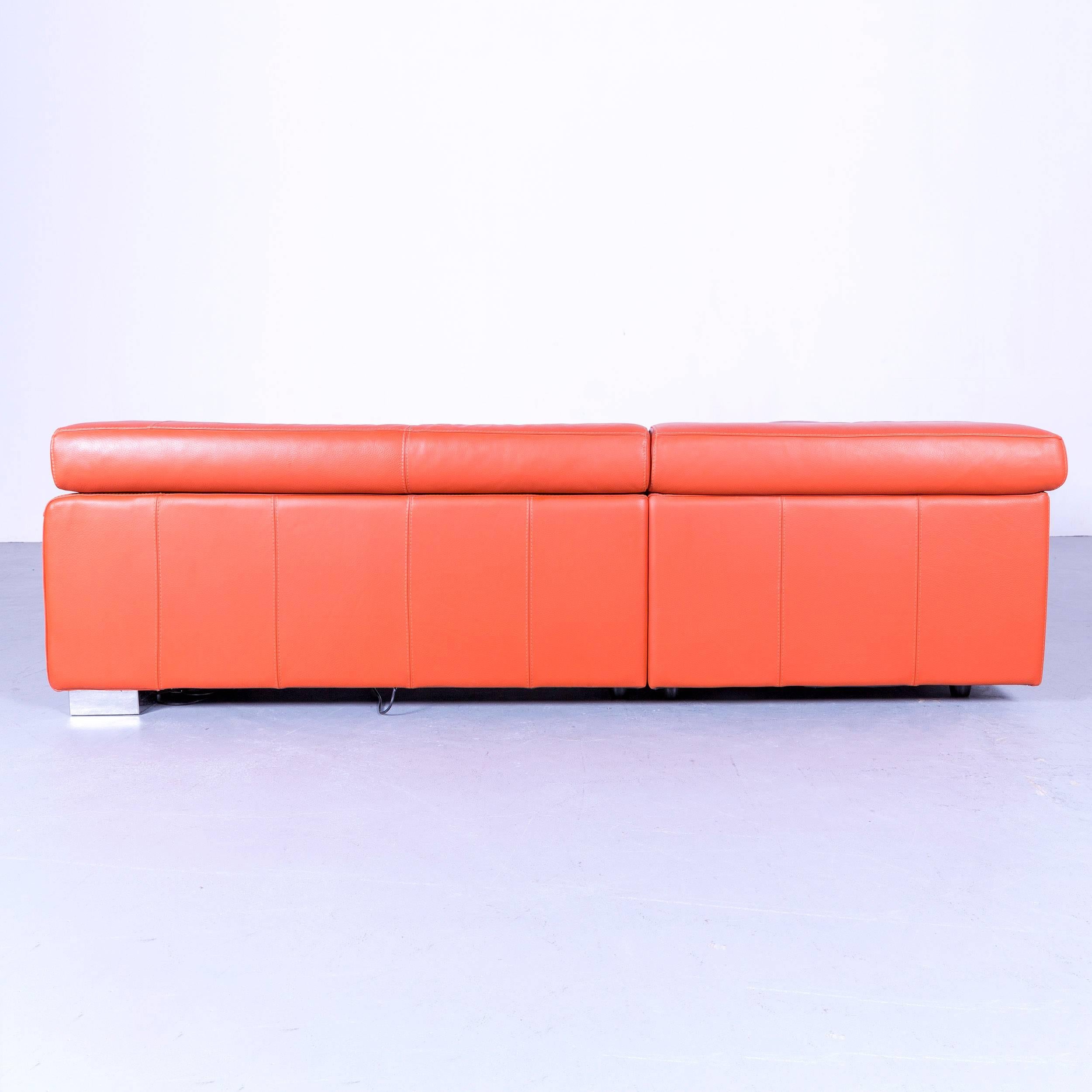 Calia Italia Eck-Sofa aus Leder mit elektrischer Funktion 9