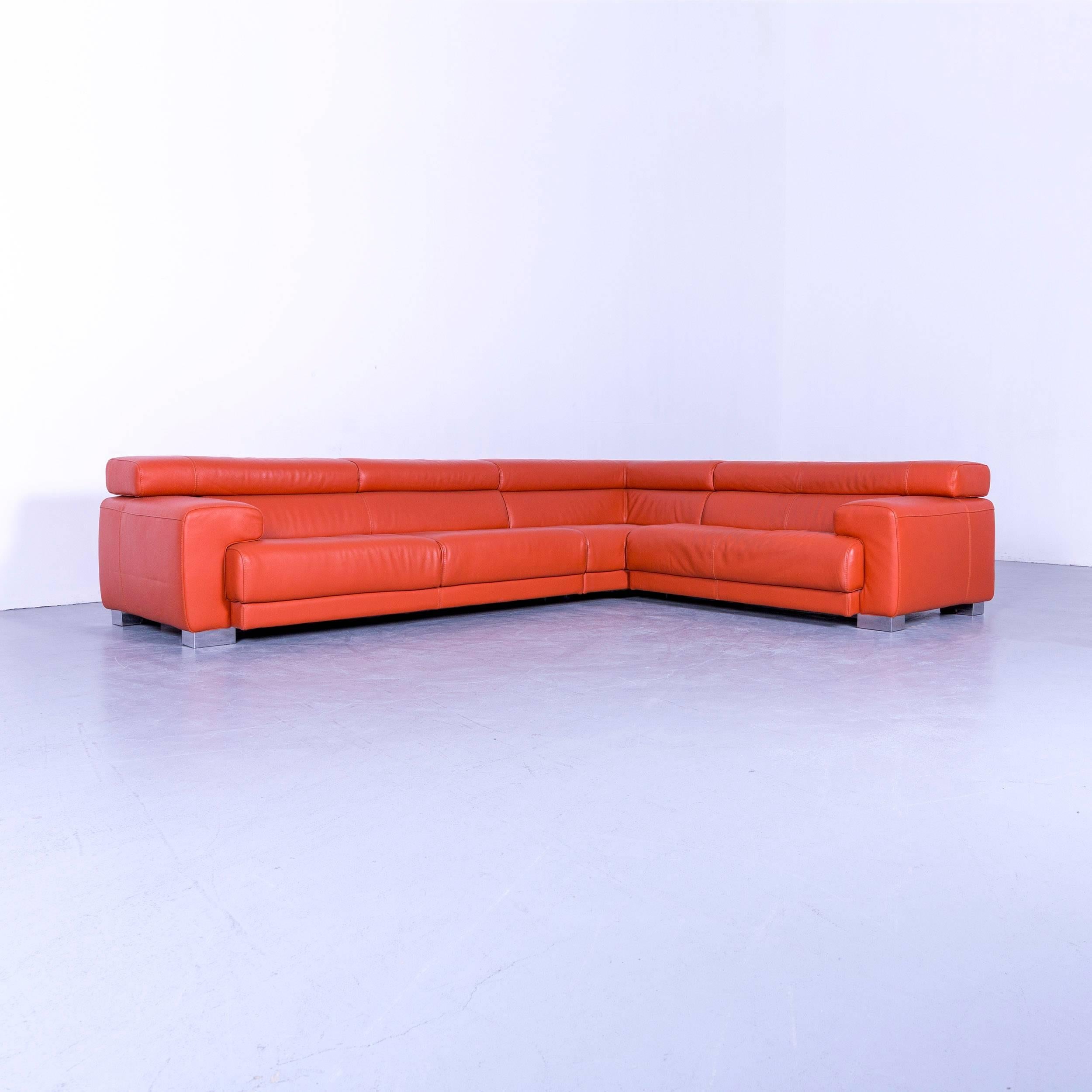 Calia Italia Eck-Sofa aus Leder mit elektrischer Funktion (Italienisch)