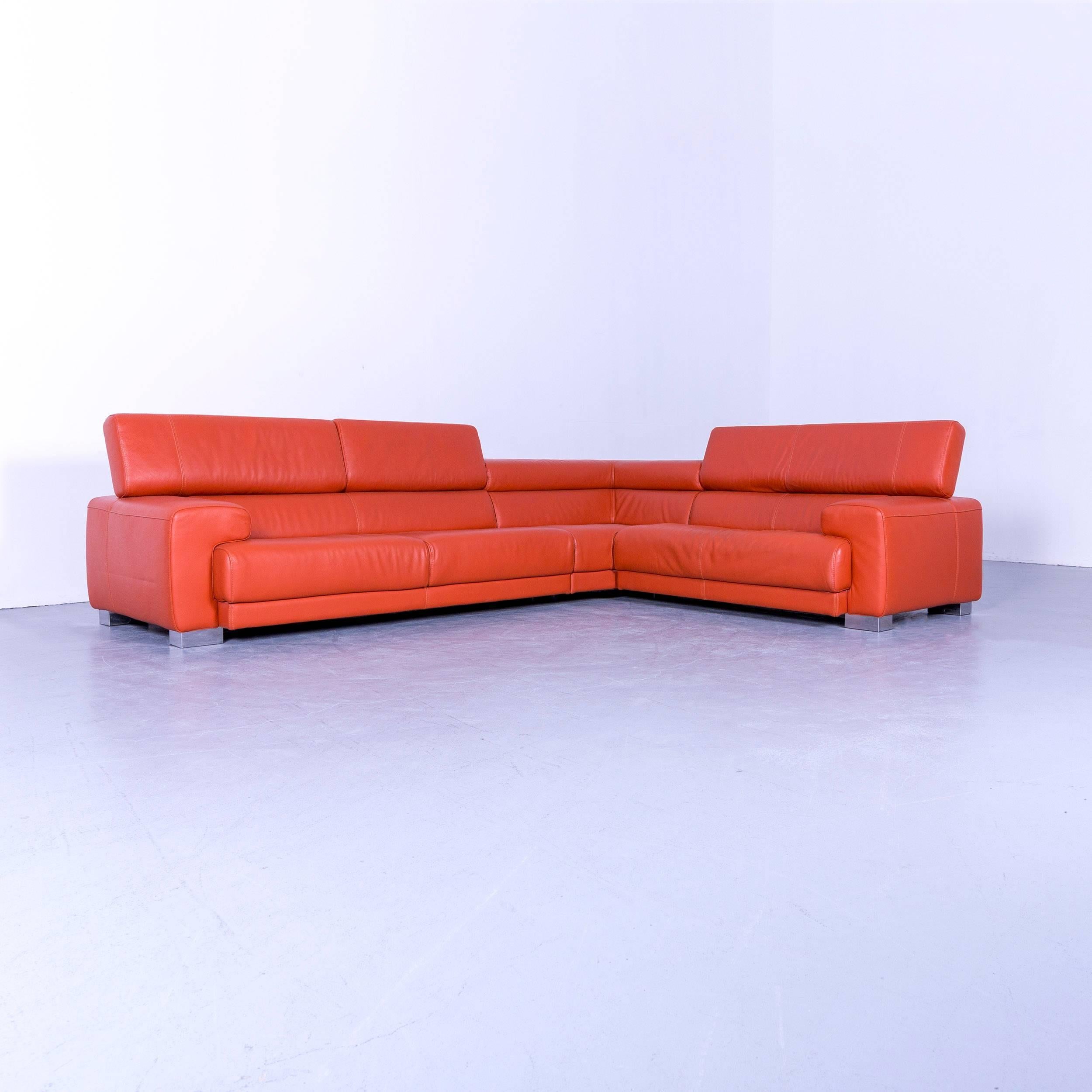 Calia Italia Eck-Sofa aus Leder mit elektrischer Funktion 1