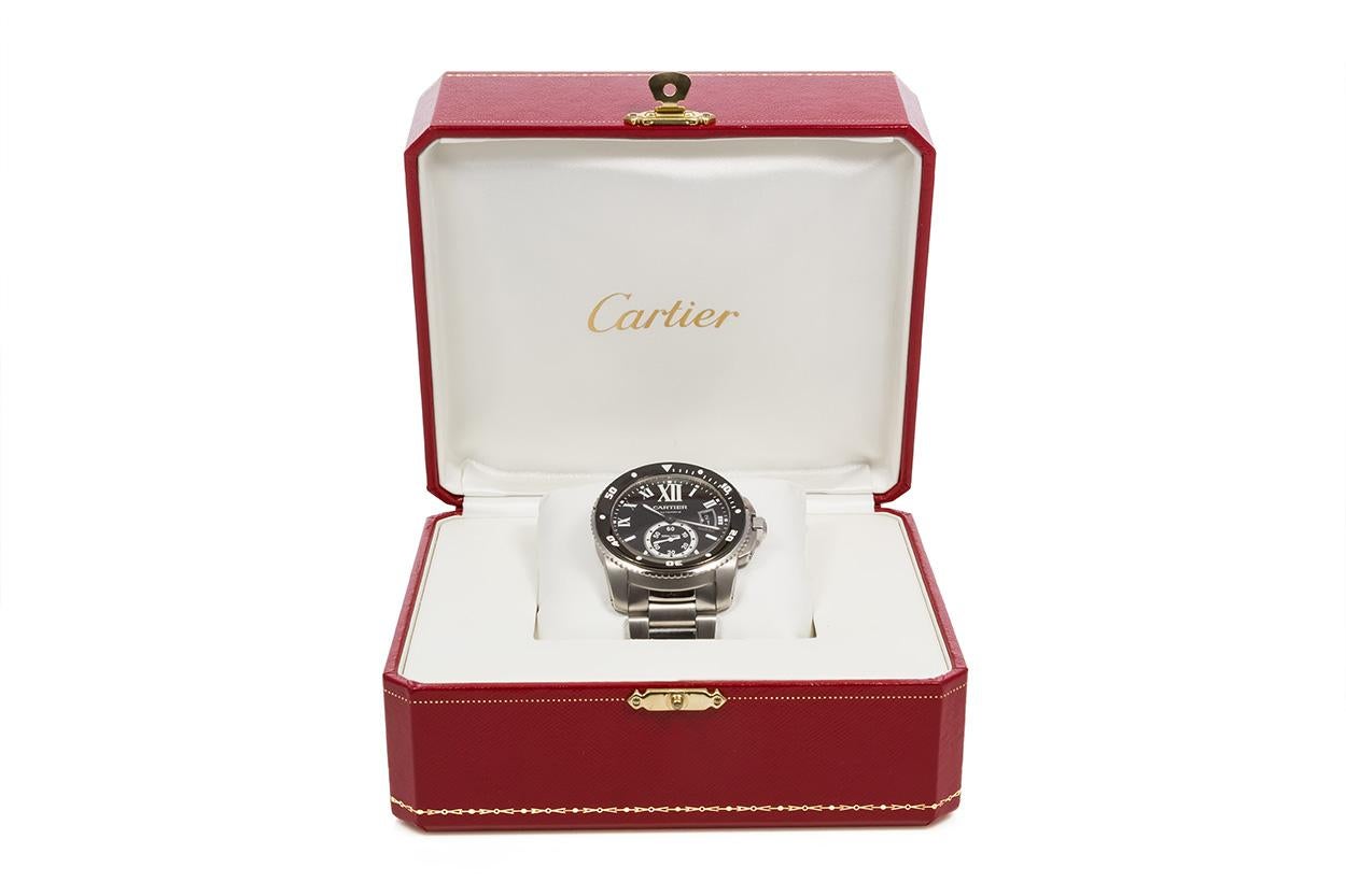 Calibre De Cartier Diver Automatic Stainless Steel Box and Papers W7100057 3