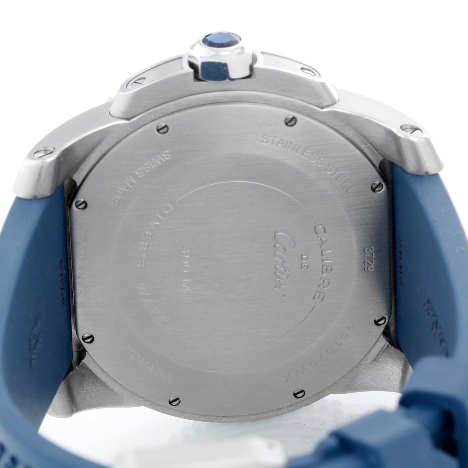 Calibre de Diver Cartier Men's Stainless Steel Watch WSCA0011 In Excellent Condition In Dallas, TX