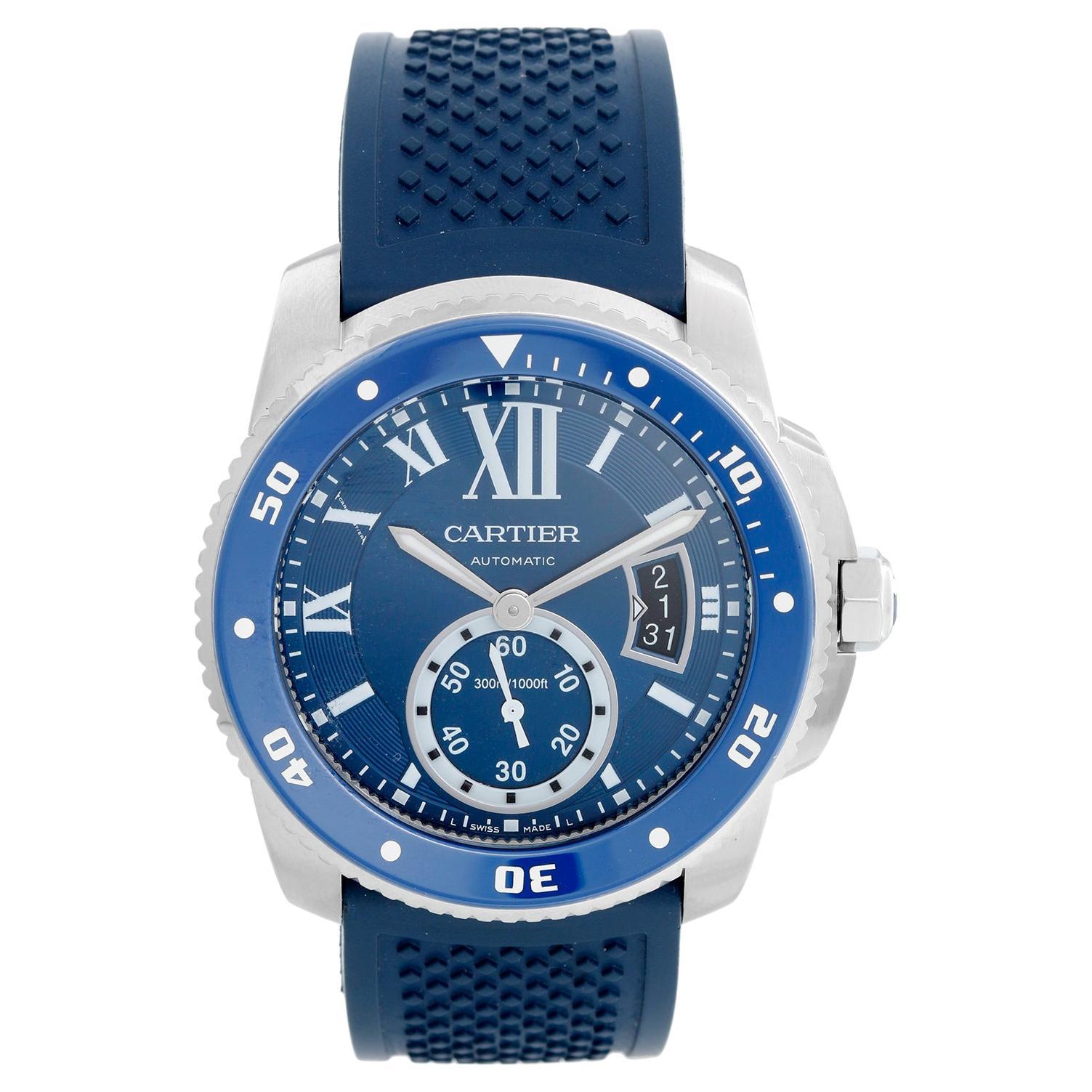 Calibre De Diver Cartier Men's Stainless Steel Watch WSCA0011