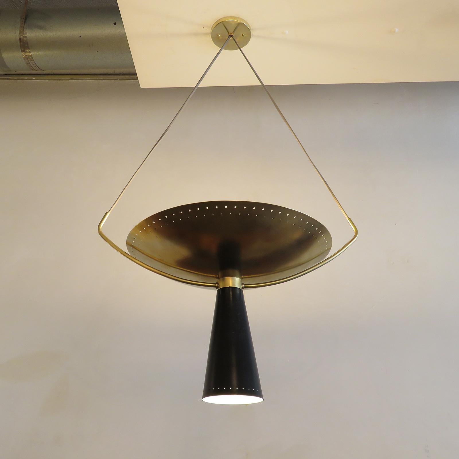 Ottone Lampada a sospensione Calice-18 di Gallery L7 in vendita
