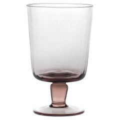 Calice15, Stem Glass Handcrafted Muranese Glass, Cameo Plissé MUN by VG