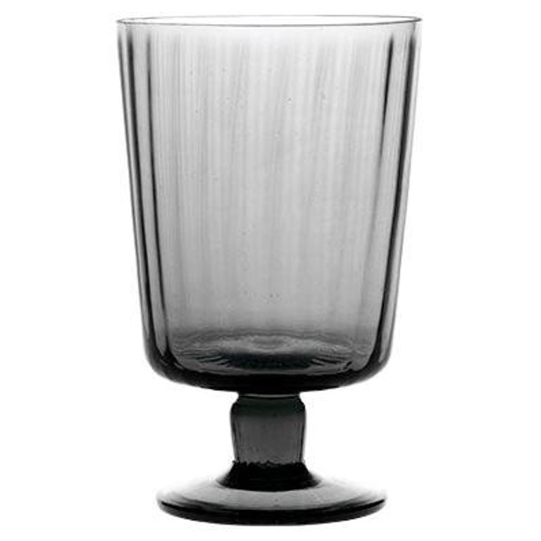 Calice15, Stem Glass Handcrafted Muranese Glass, Lead Plissé MUN by VG For Sale at 1stDibs