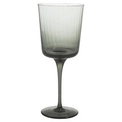 Calice24, Stem Glass Handcrafted Muranese Glass, Lead Plissé MUN by VG