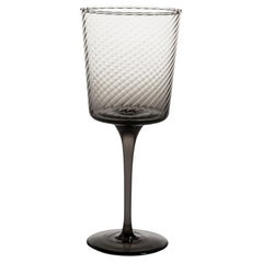 Calice24, Stem Glass Handcrafted Muranese Glass, Lead Twisted MUN by VG