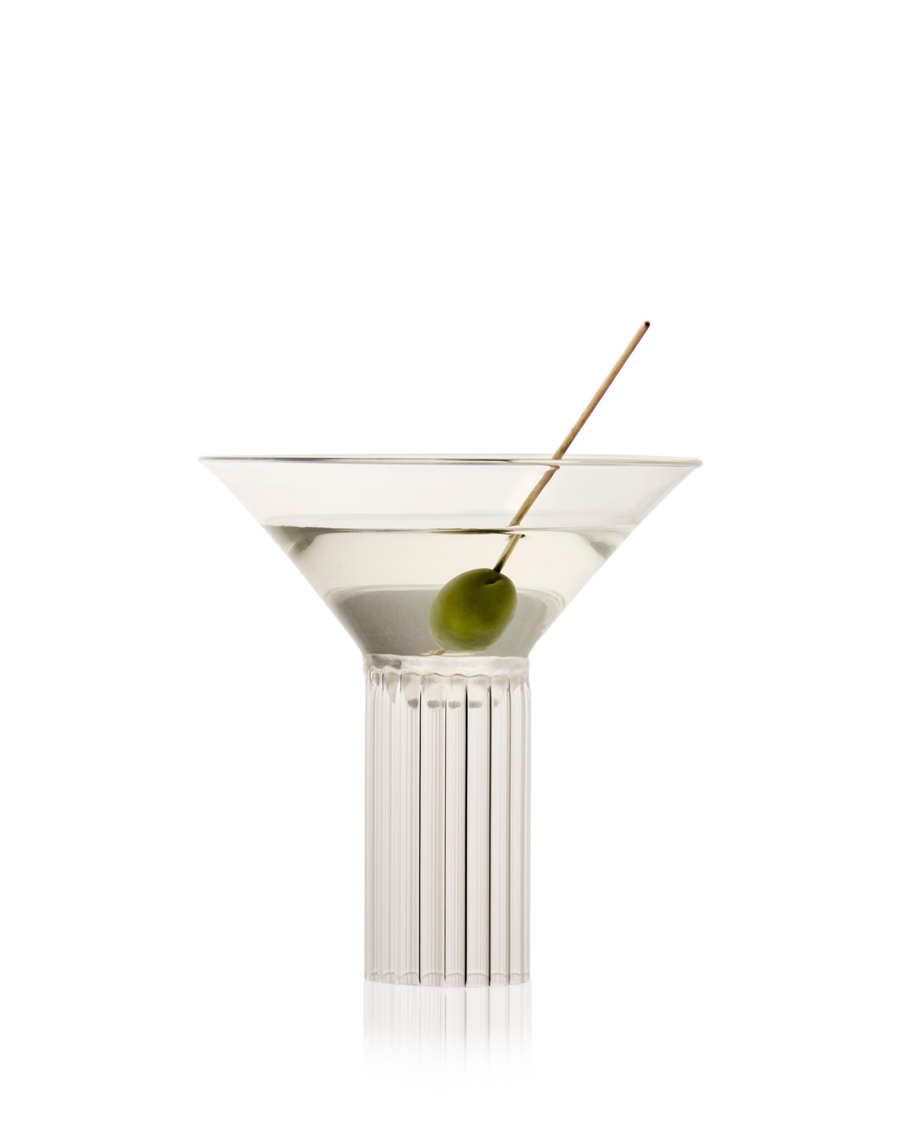 Art déco Trio de verres contemporains Calici Milanesi par Agustina Bottoni - Fait à la main en Italie en vente