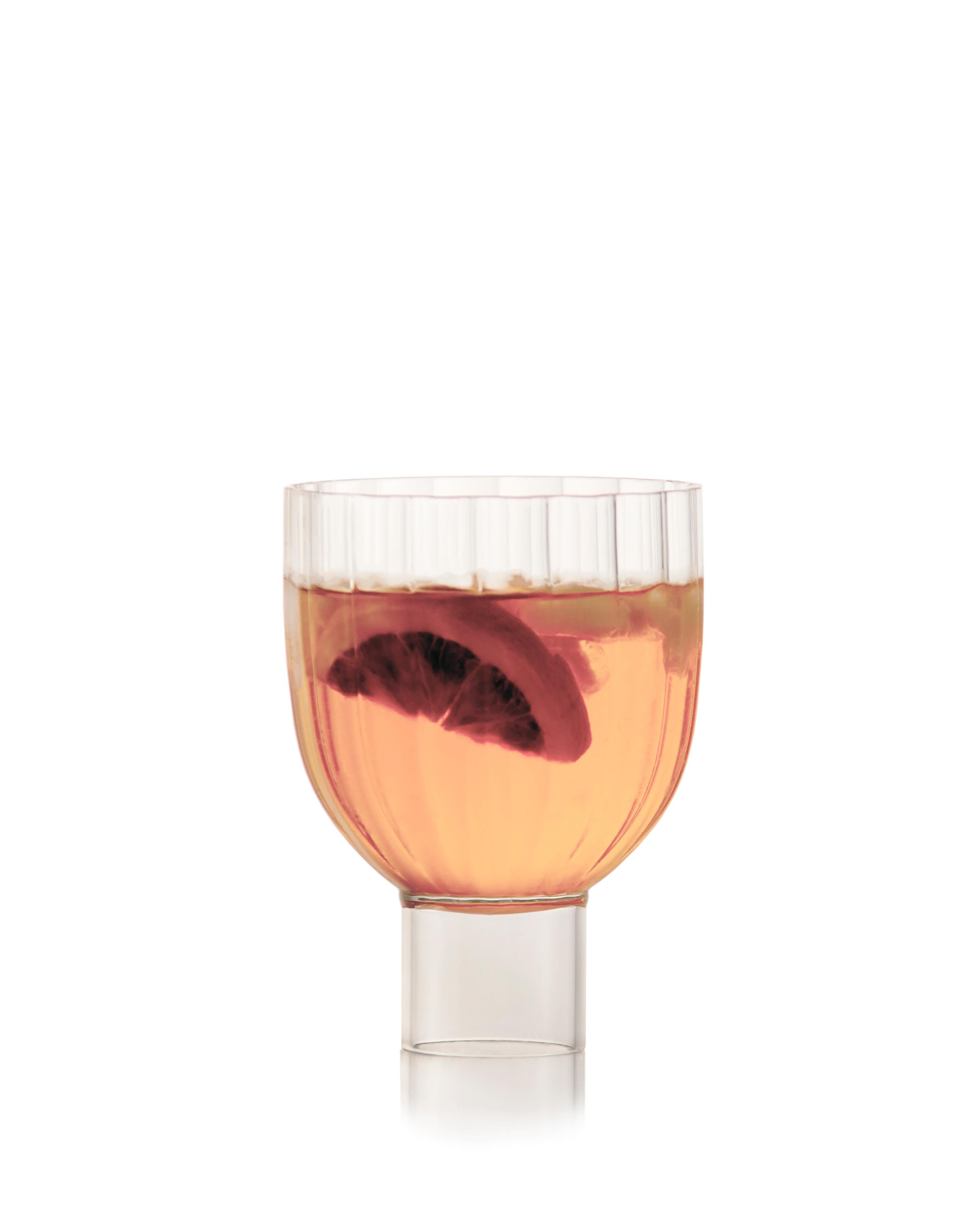 italien Trio de verres contemporains Calici Milanesi par Agustina Bottoni - Fait à la main en Italie en vente
