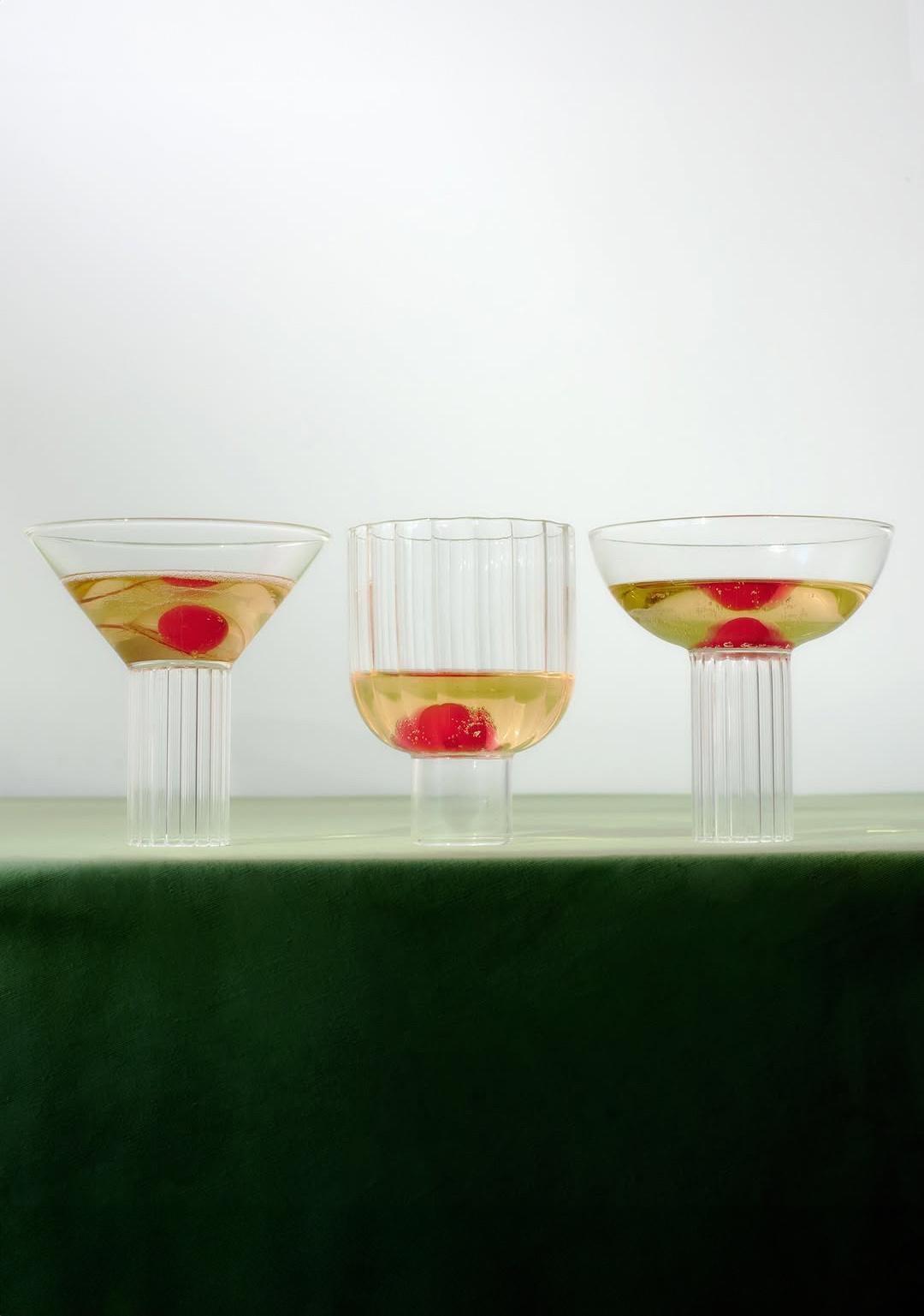 Trio de verres contemporains Calici Milanesi par Agustina Bottoni - Fait à la main en Italie Neuf - En vente à Milano, IT