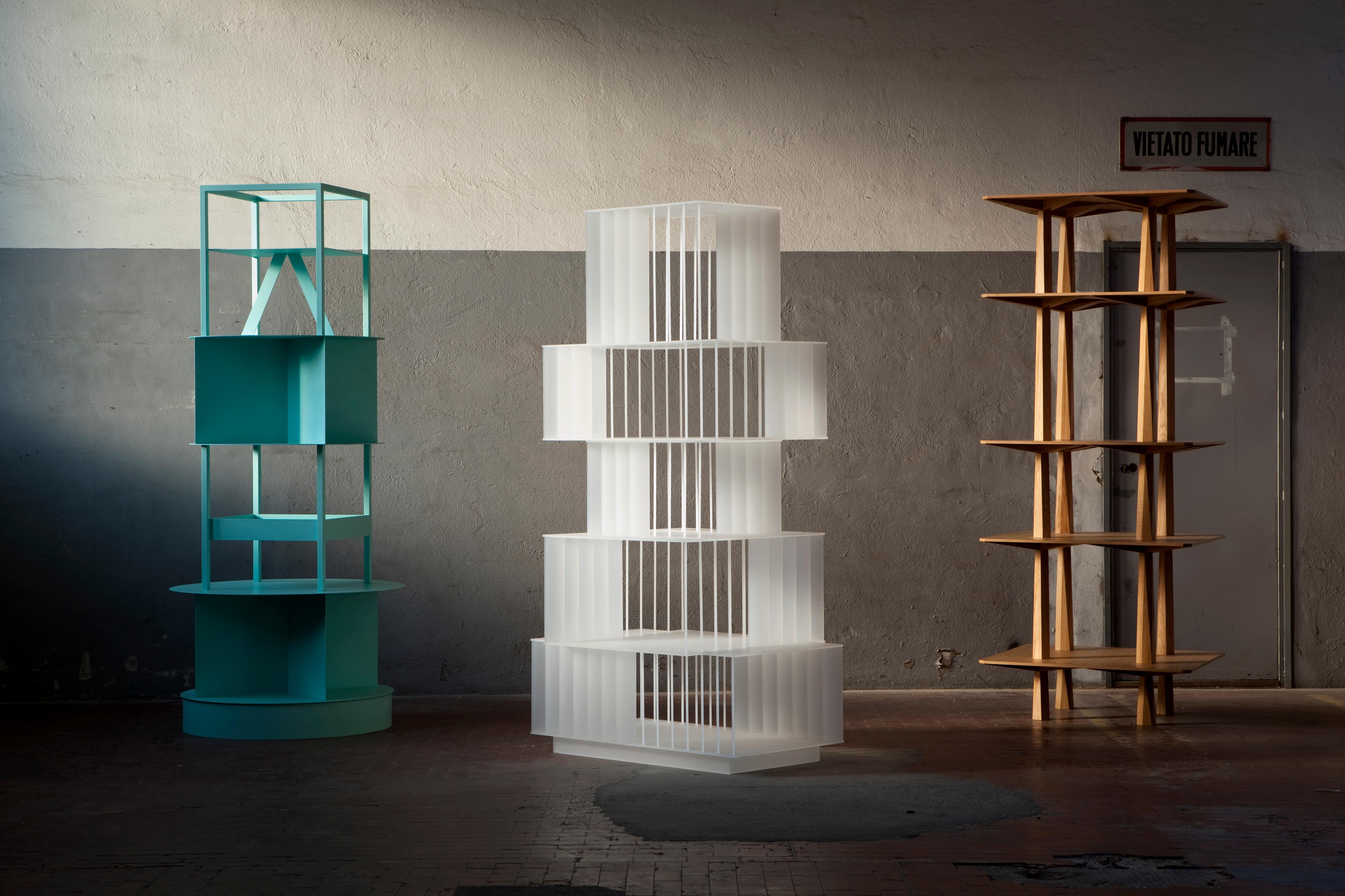 English Calico TOTEM Shelves by Oeuffice