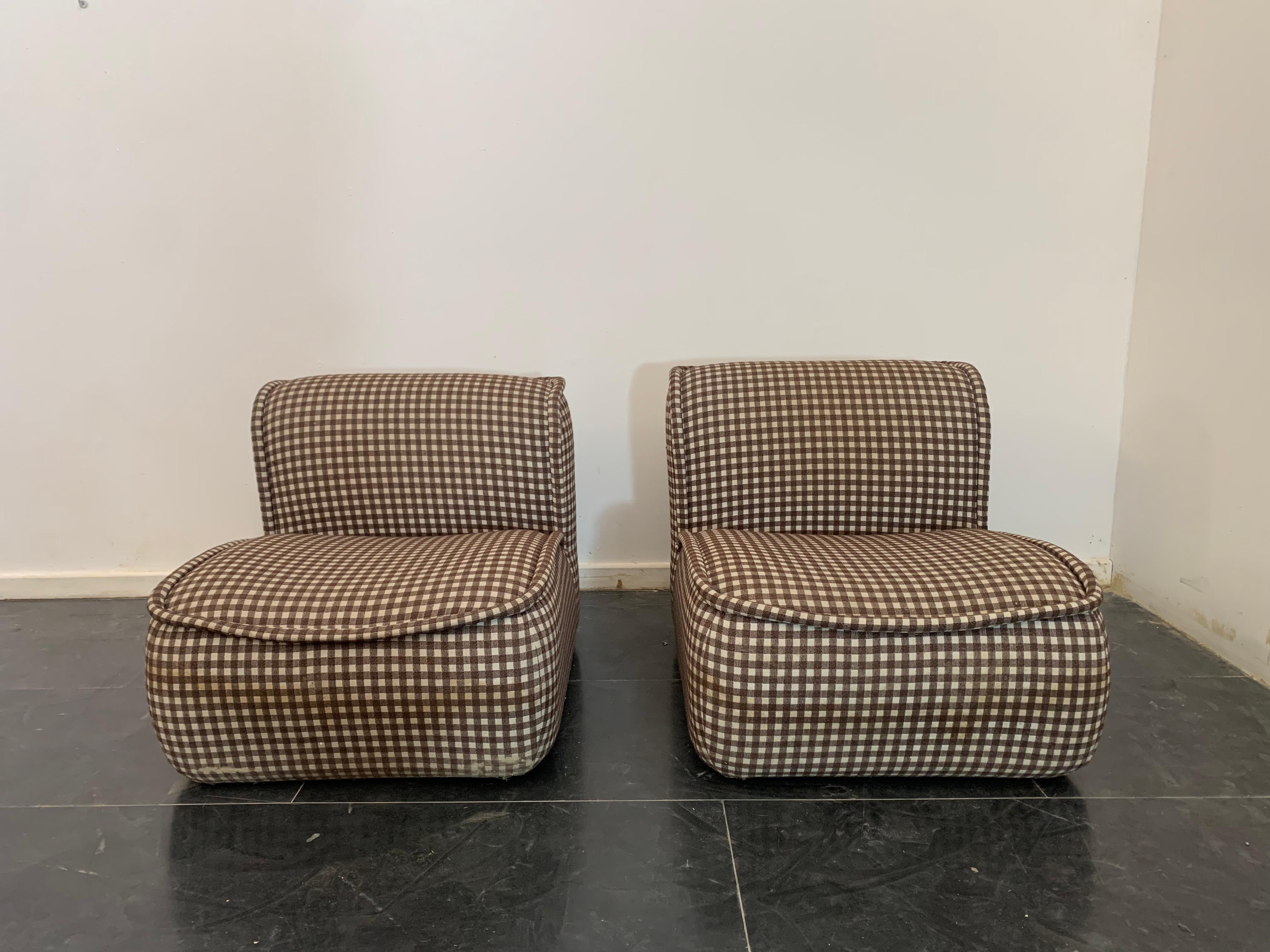 Calida Lounge Chair by Giudici for Coim, 1970s, Set of 2 For Sale 9