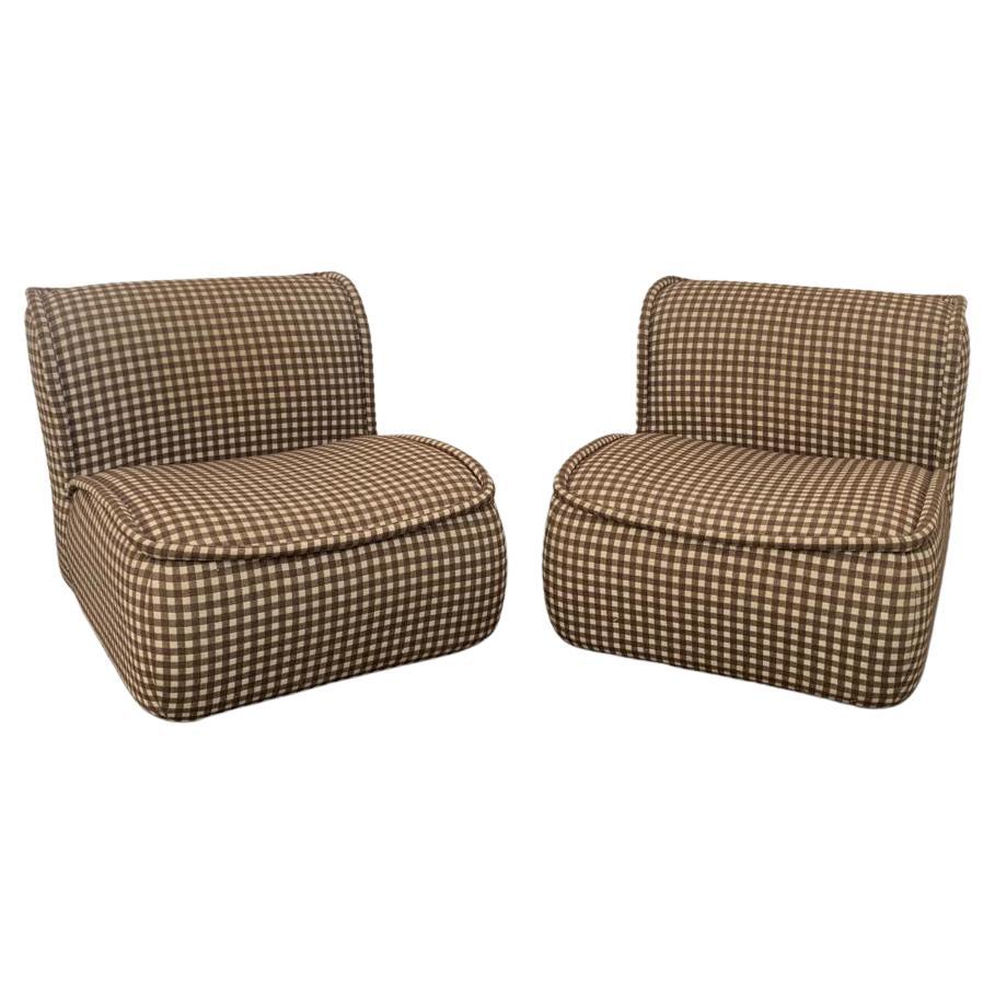 Calida Lounge Chair by Giudici for Coim, 1970s, Set of 2 For Sale