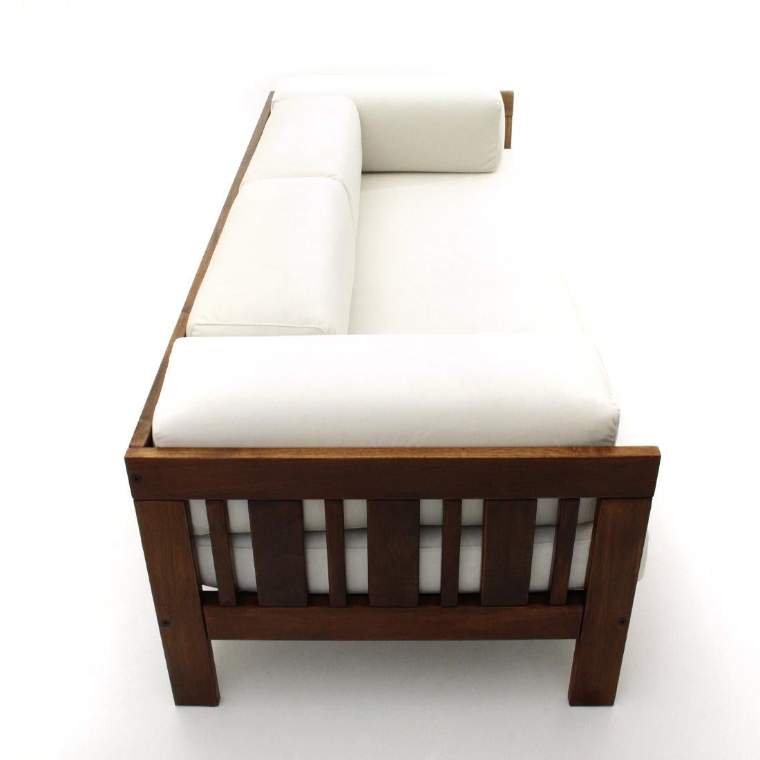 Velvet 'Califfo' 3-Seat Sofa Bed by Ettore Sottsass for Poltronova, 1960s