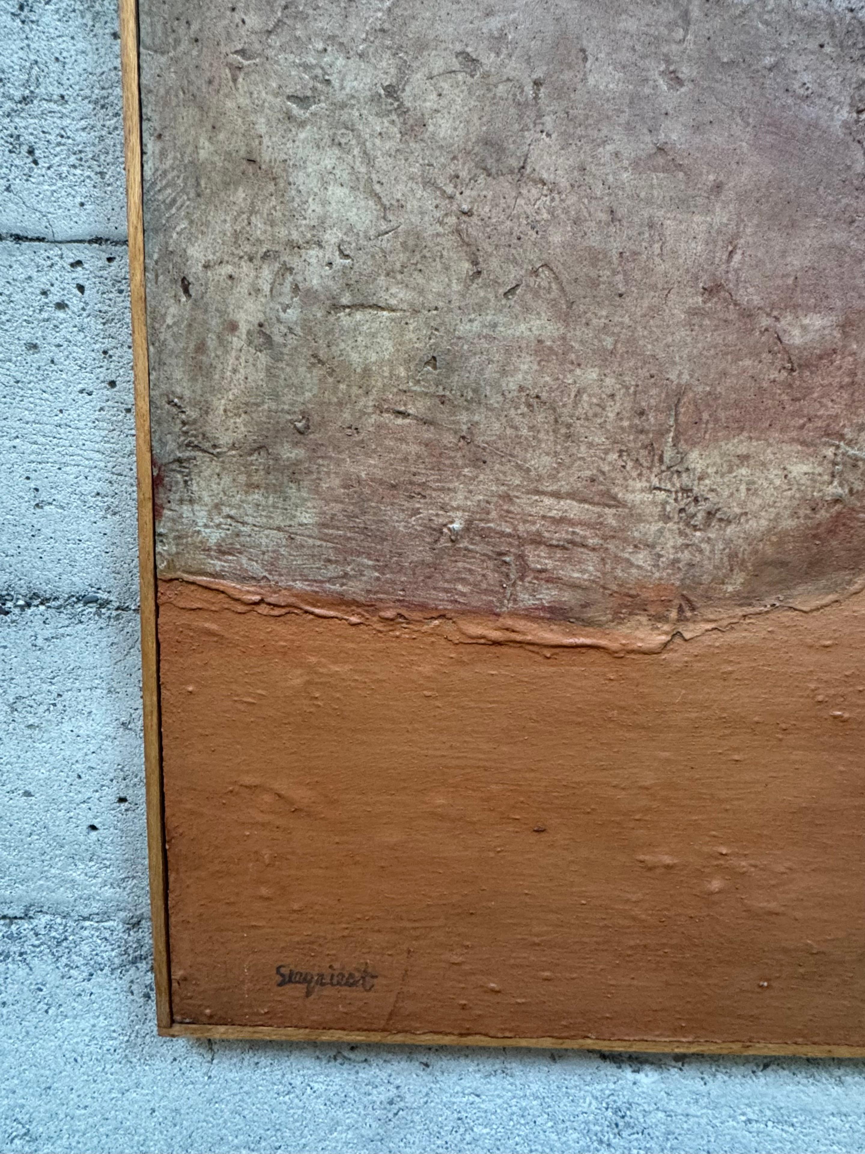 Artista californiano Louis Siegriest Arena y óleo Paisaje Abstracto Estadounidense en venta
