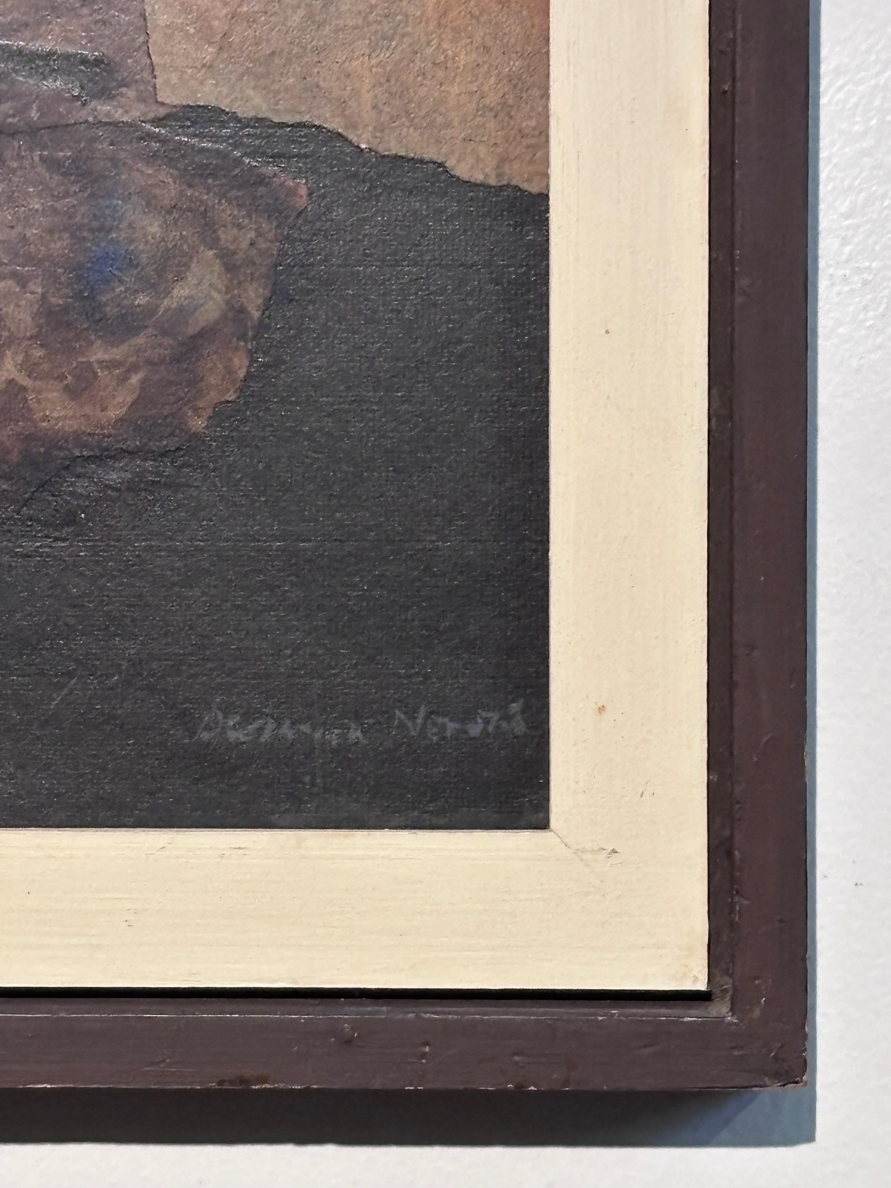 L'artista californiano Alexander Nepote Pittura astratta moderna a tecnica mista del 1962 In condizioni buone in vendita a San Francisco, CA