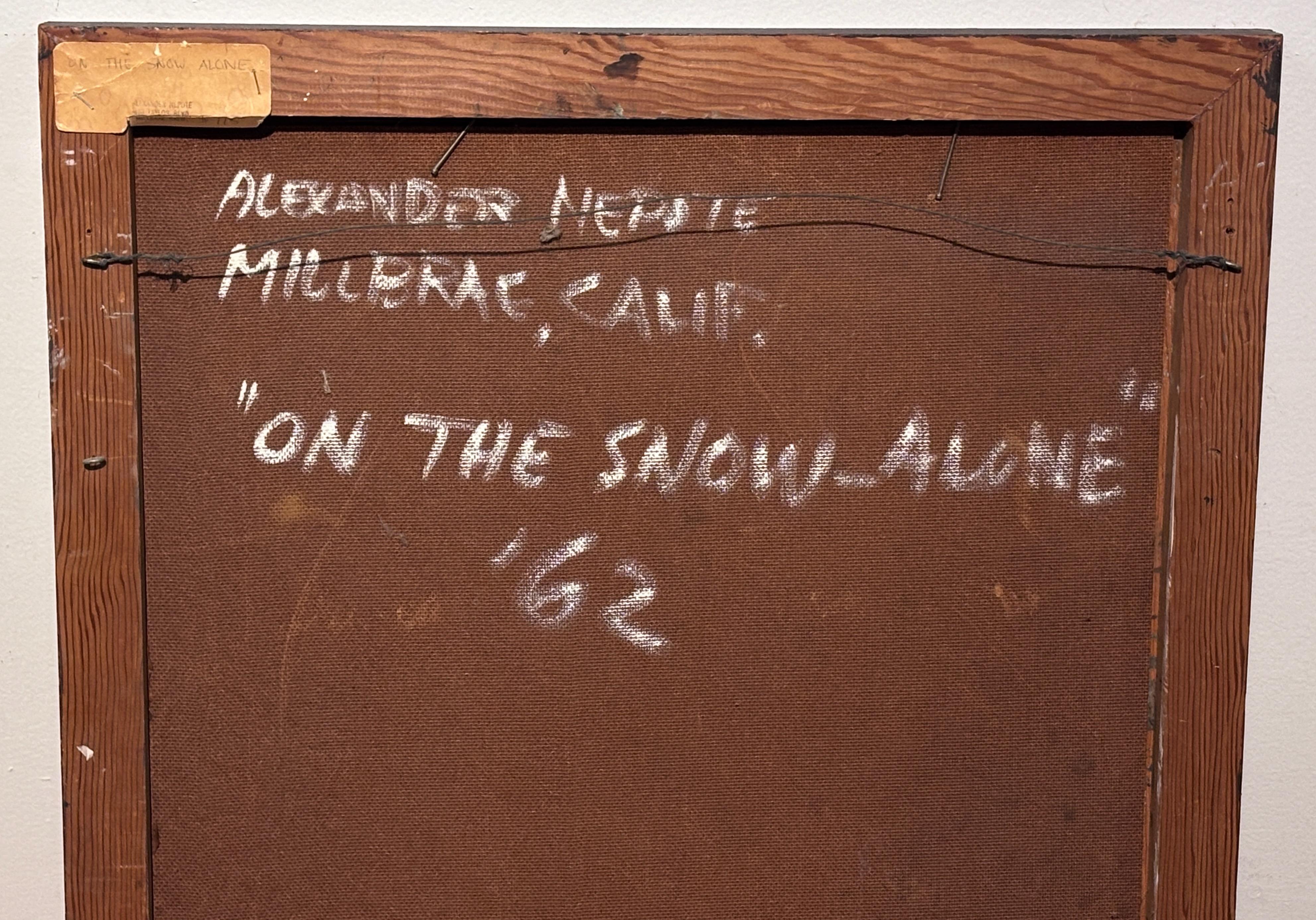 XX secolo L'artista californiano Alexander Nepote Pittura astratta moderna a tecnica mista del 1962 in vendita