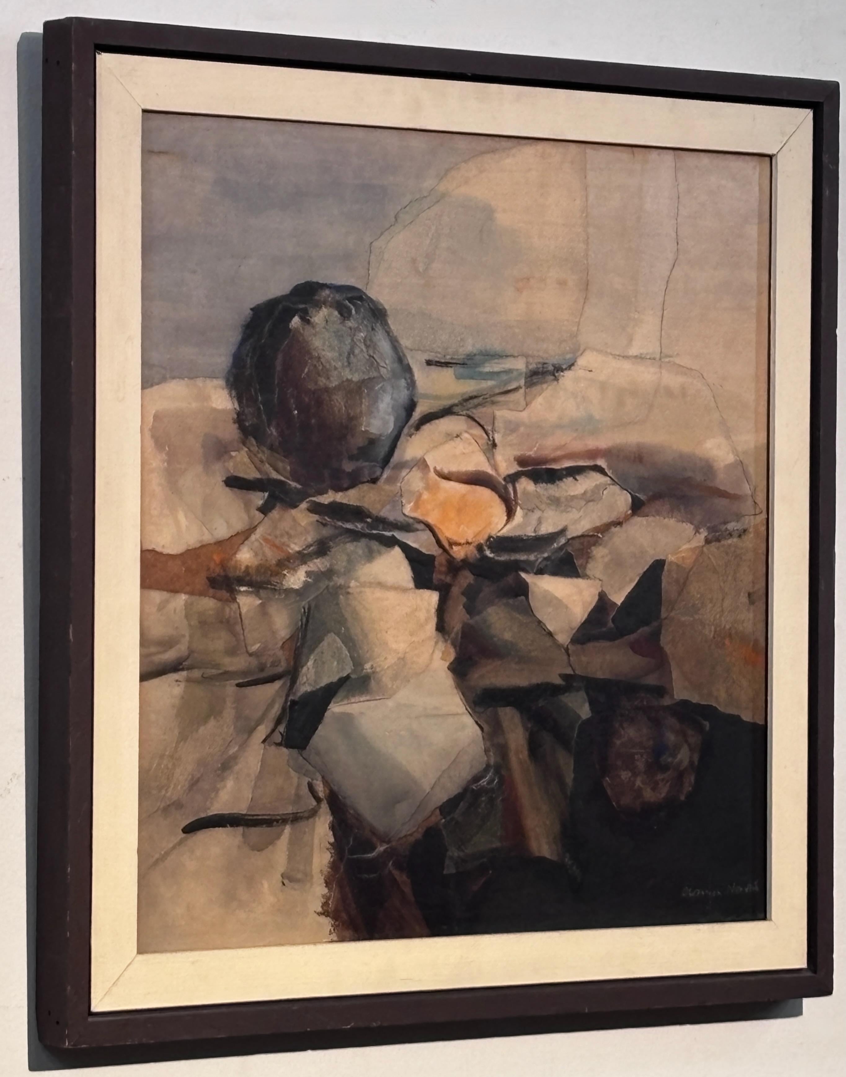 L'artista californiano Alexander Nepote Pittura astratta moderna a tecnica mista del 1962 in vendita 1