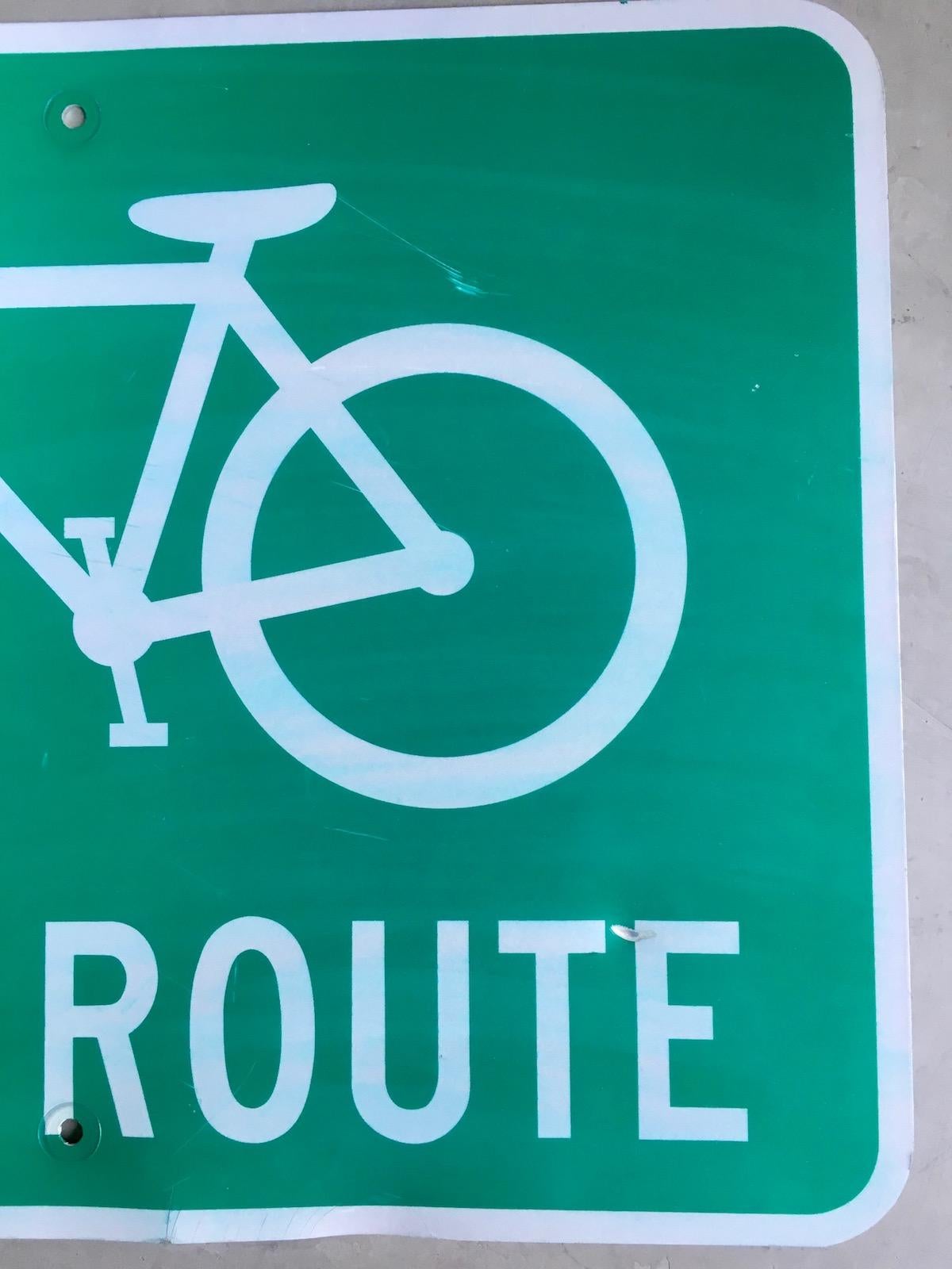American California Bike Route Sign
