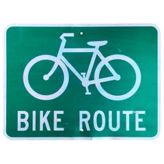 Vintage California Bike Route Sign