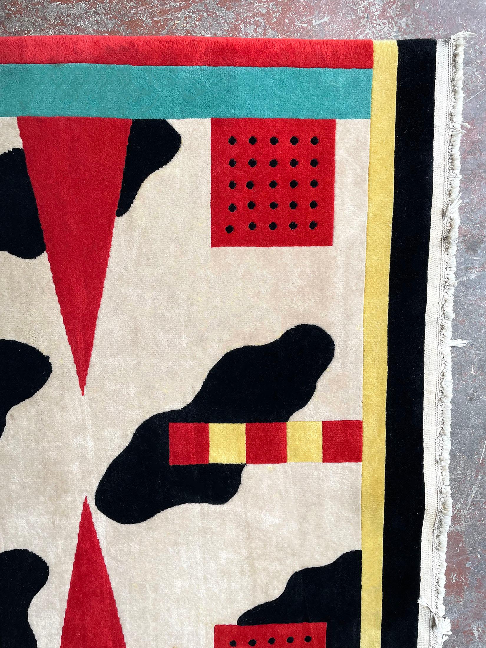 Post-Modern California Carpet Designed in 1983 by Nathalie du Pasquier for Memphis Milano
