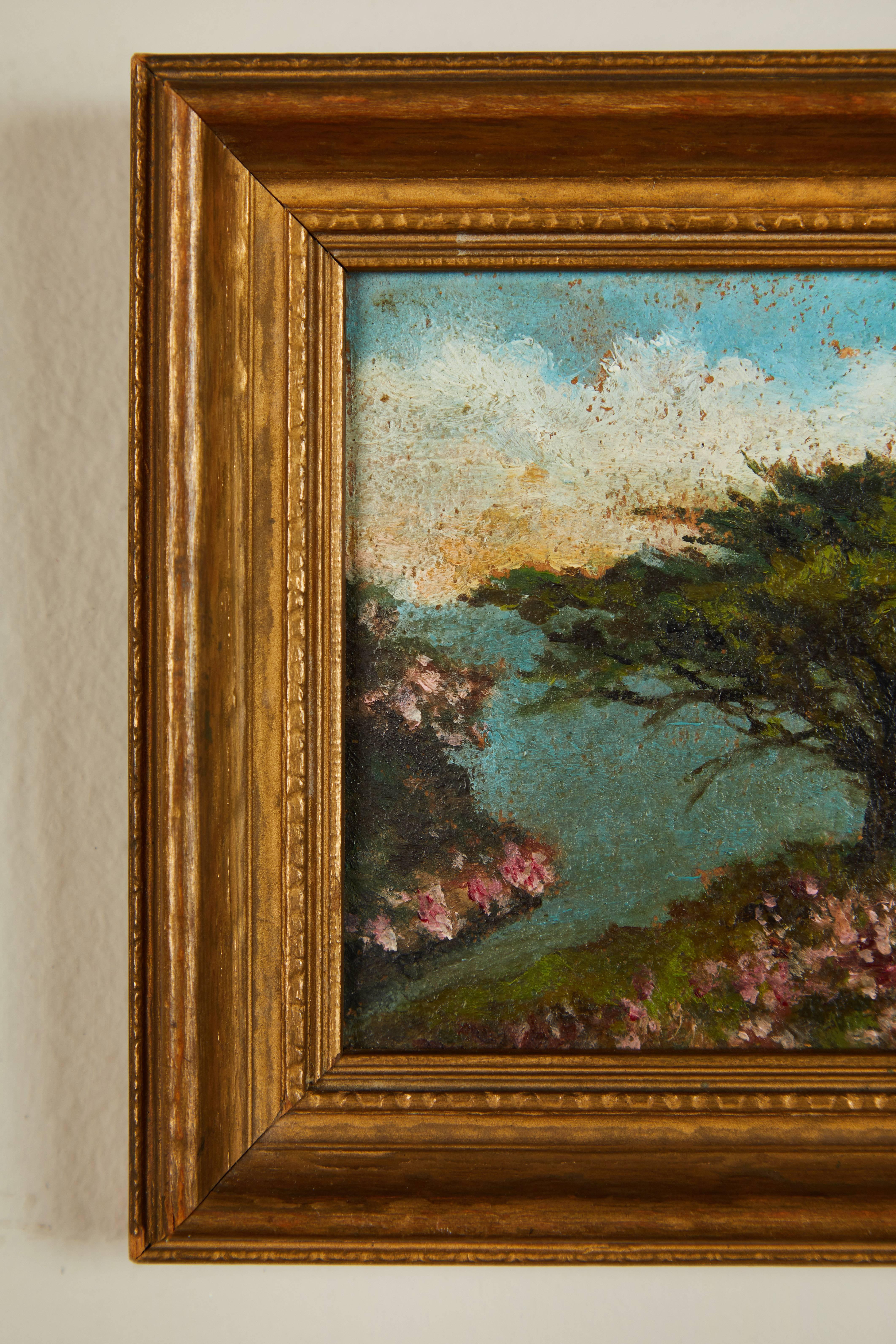 California Coast Landscape, Small In Good Condition For Sale In Los Angeles, CA