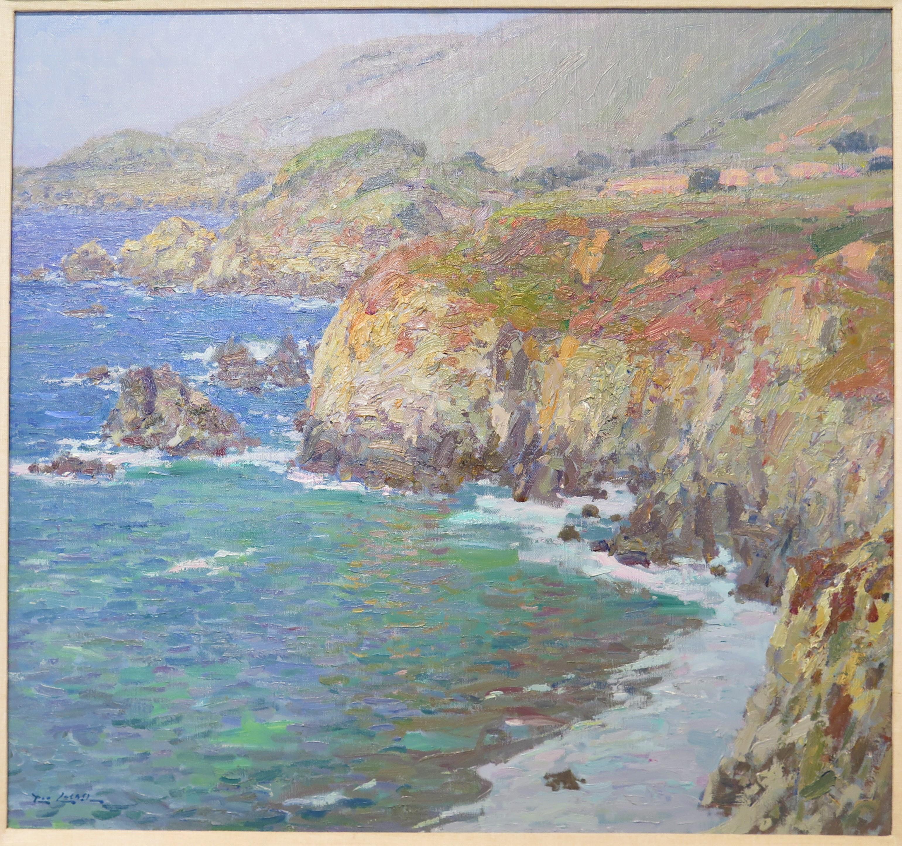 California Coastal Landscape by Rod Goebel (American 1946-1993) For Sale 1