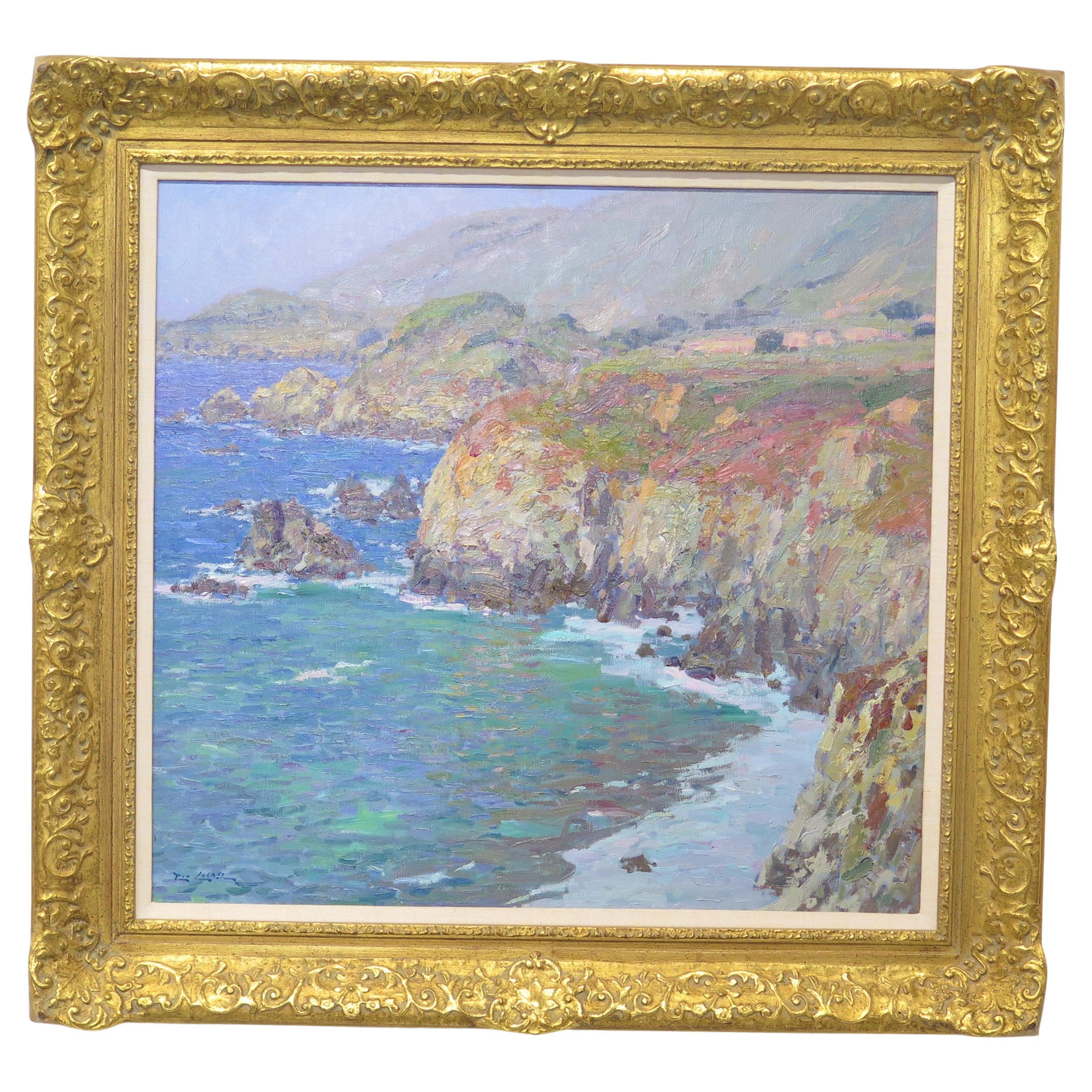 California Coastal Landscape by Rod Goebel (American 1946-1993) For Sale