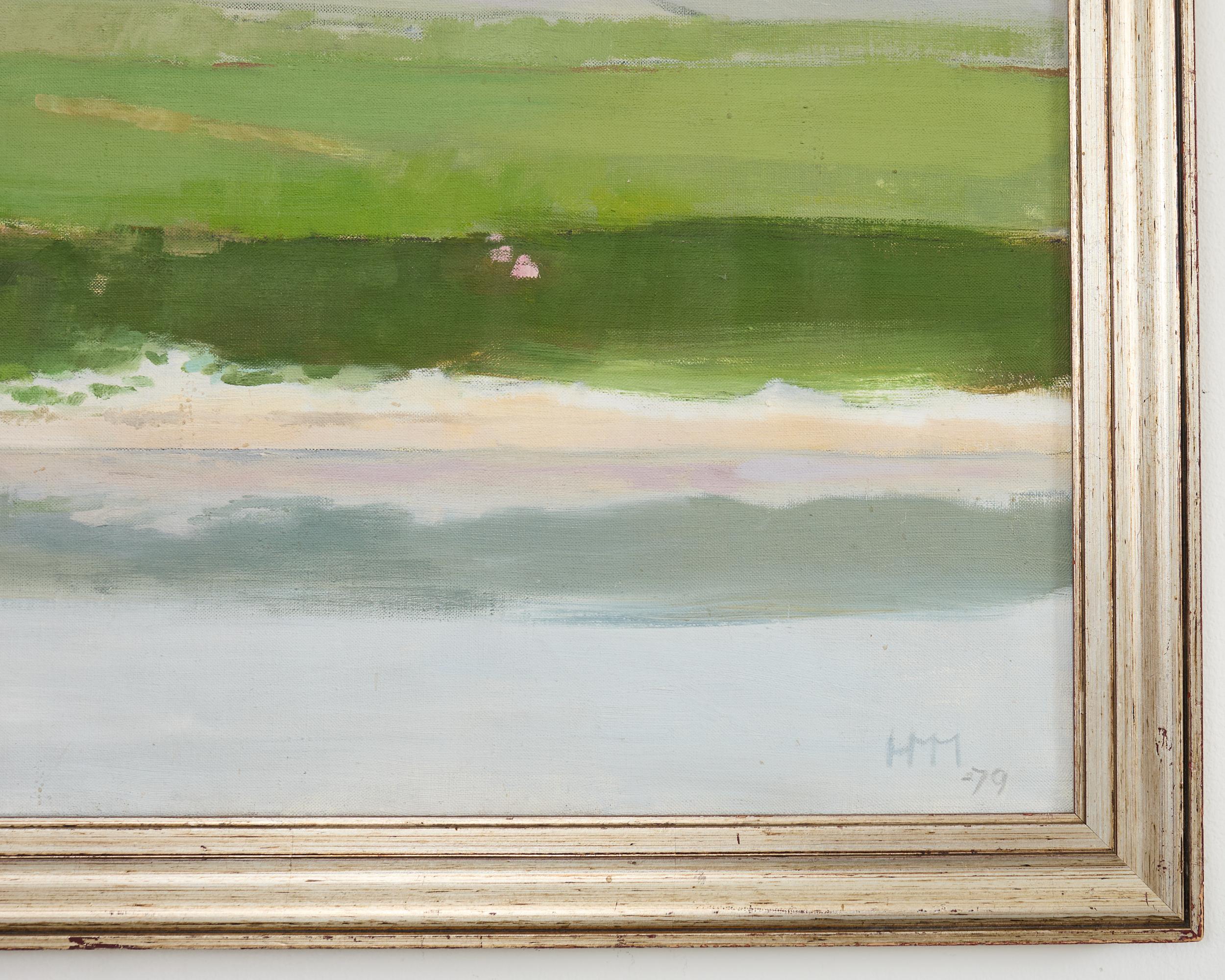 Canvas California Coastal Plein Air Impressionist Seascape 1979 For Sale