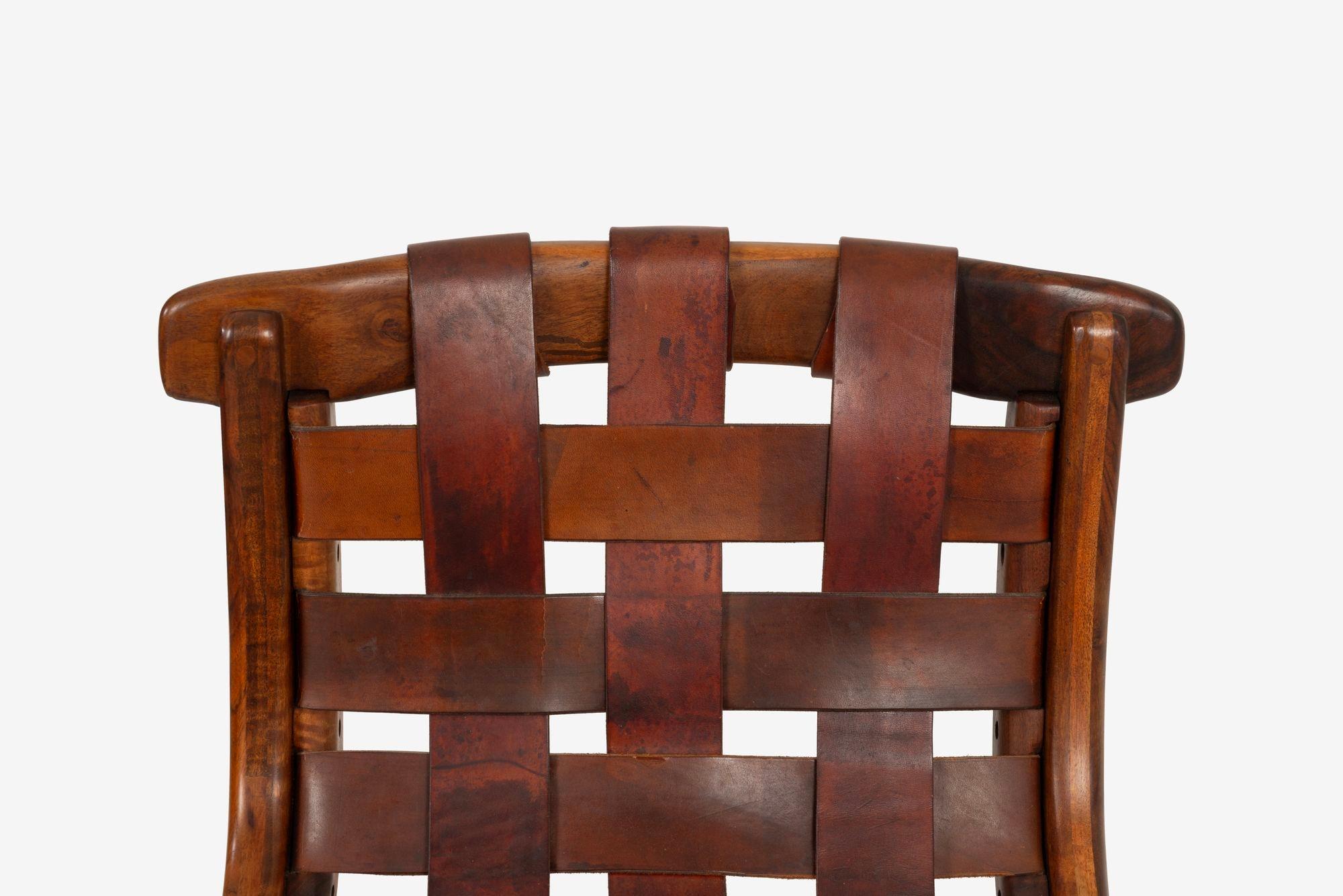 California Craft Arthur Espenet Carpenter Three Leg Counter Stool in Walnut For Sale 3