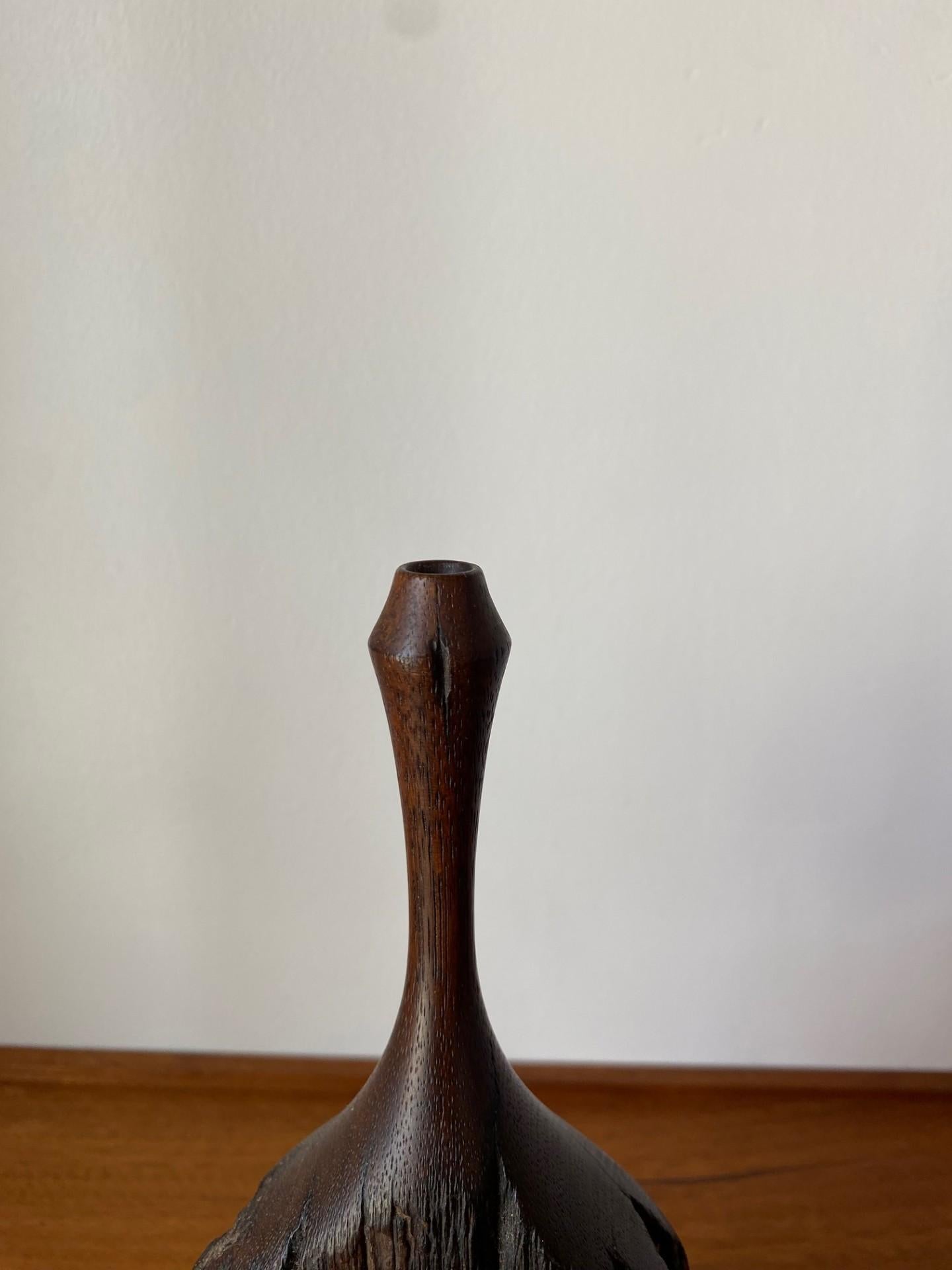 Vaso scultoreo in Wood di California Craft In condizioni buone in vendita a San Diego, CA